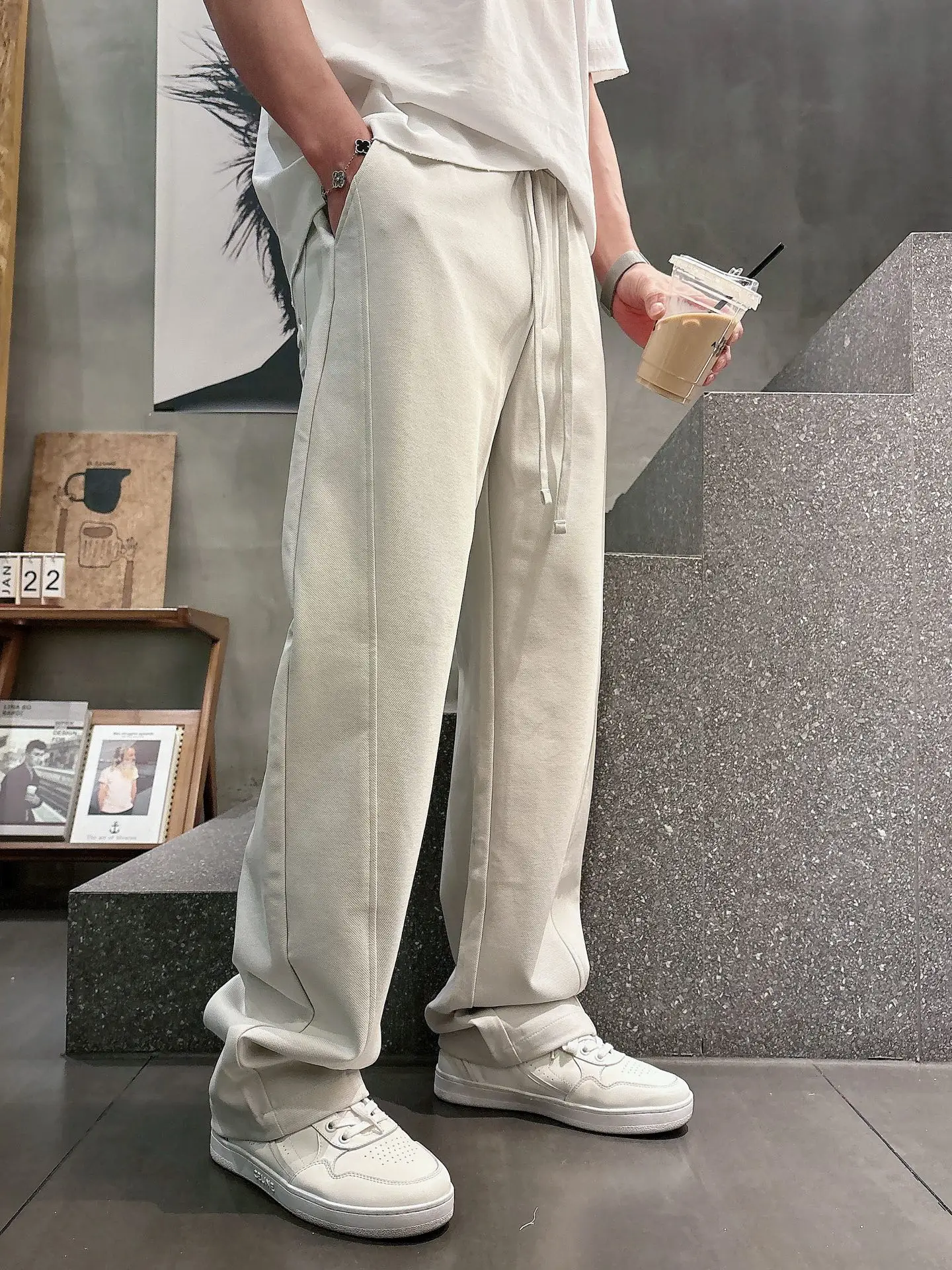 Logo-Embossed Cotton-Blend Sweatpants D21514666 — view 3