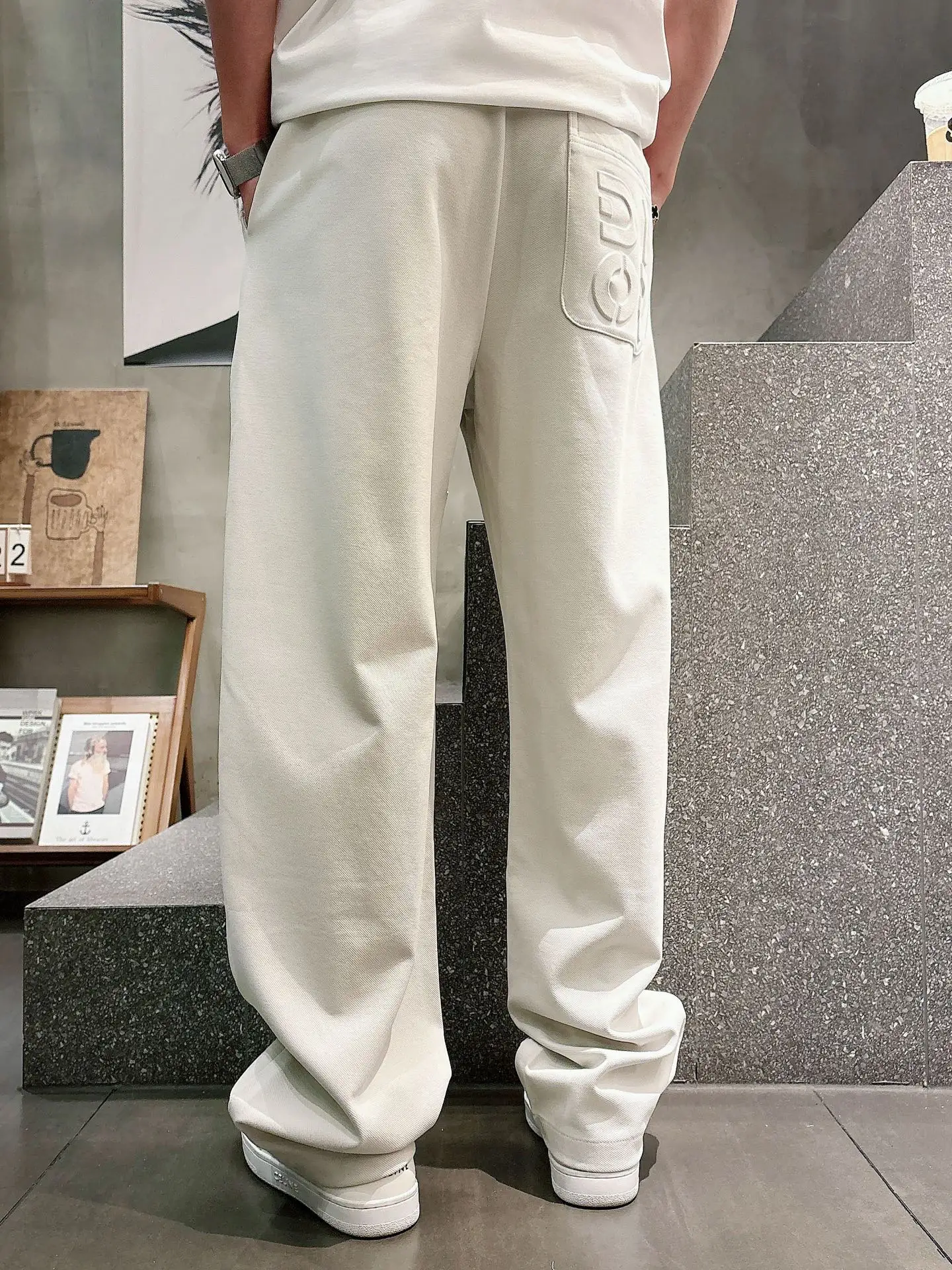 Logo-Embossed Cotton-Blend Sweatpants D21514666 — view 7