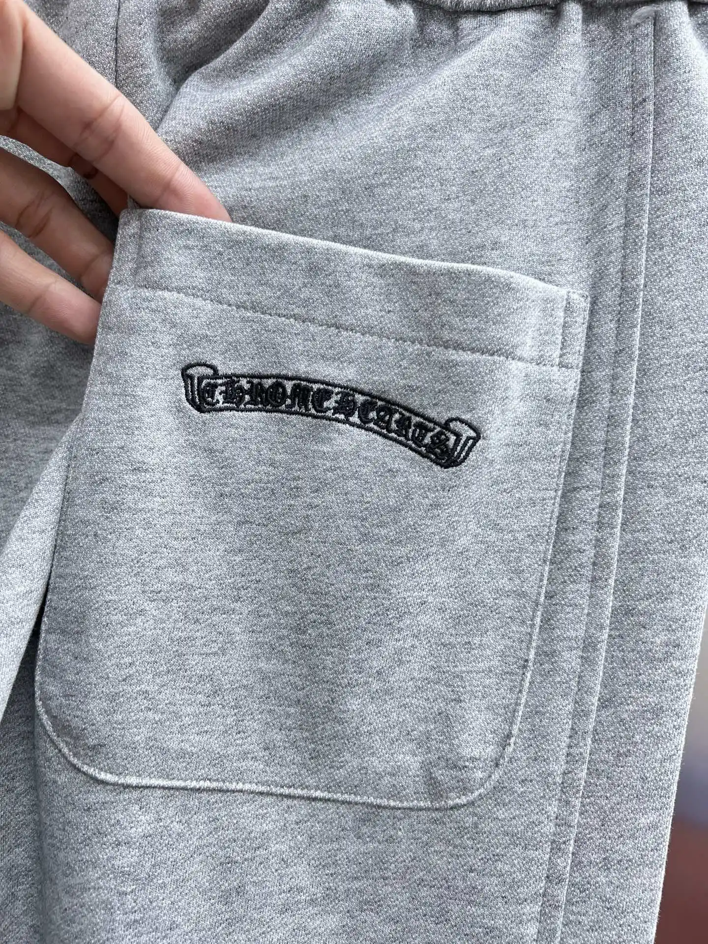 Embroidered Logo Cotton-Blend Sweatpants D23014646 — view 7