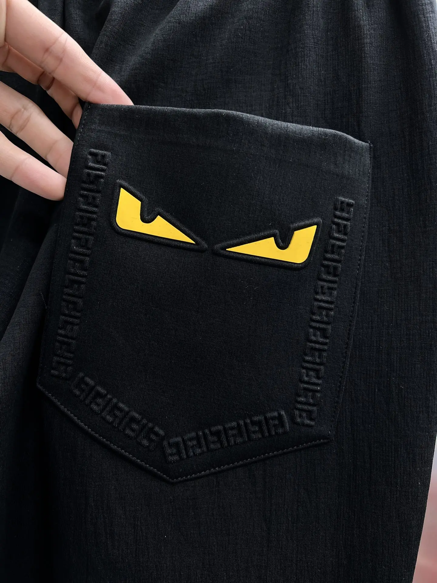 Bag Bugs Embroidered Cotton-Blend Sweatpants D22514641 — view 7