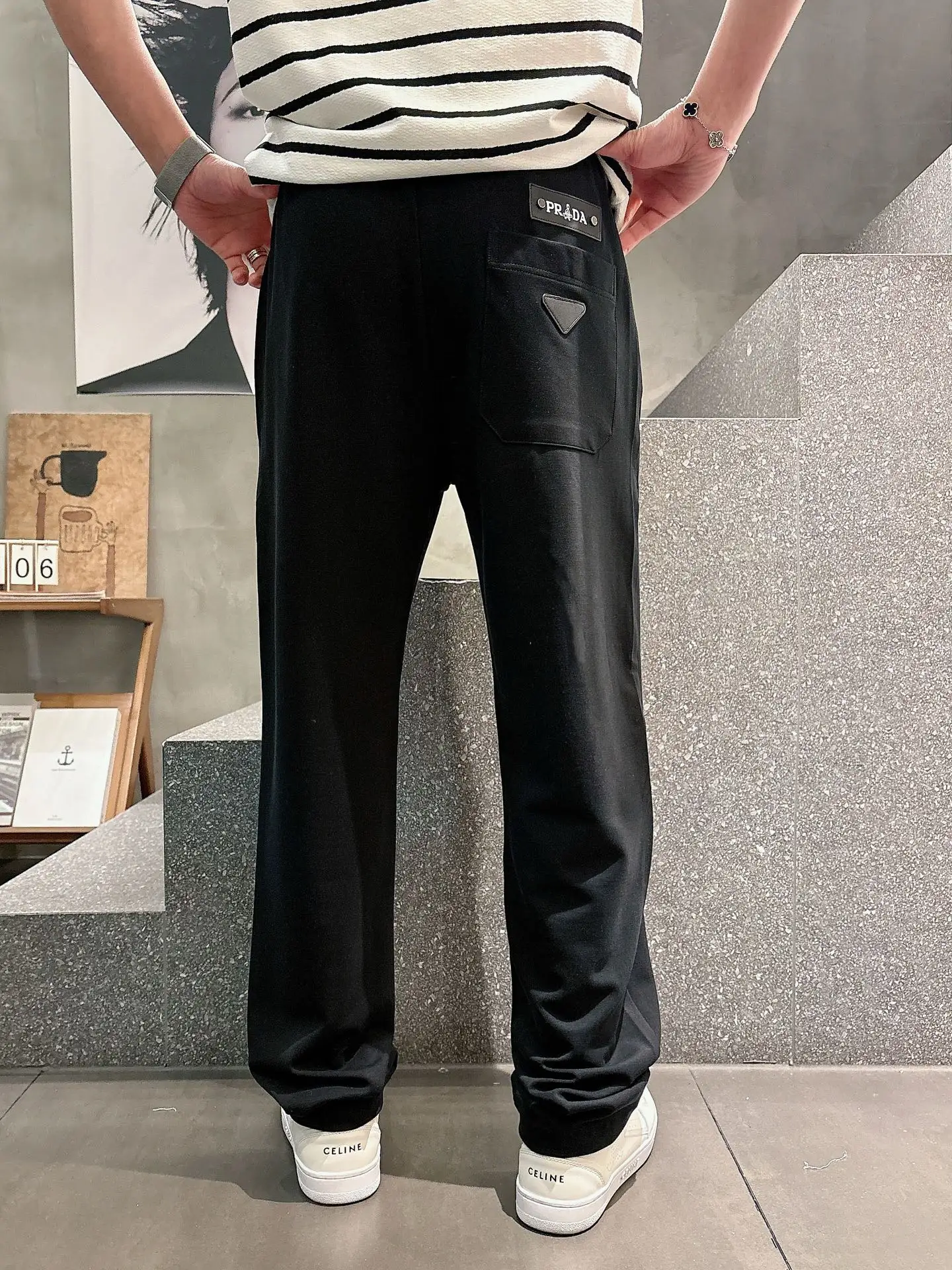 Logo-Embroidered Cotton-Blend Sweatpants D22513345 — view 6