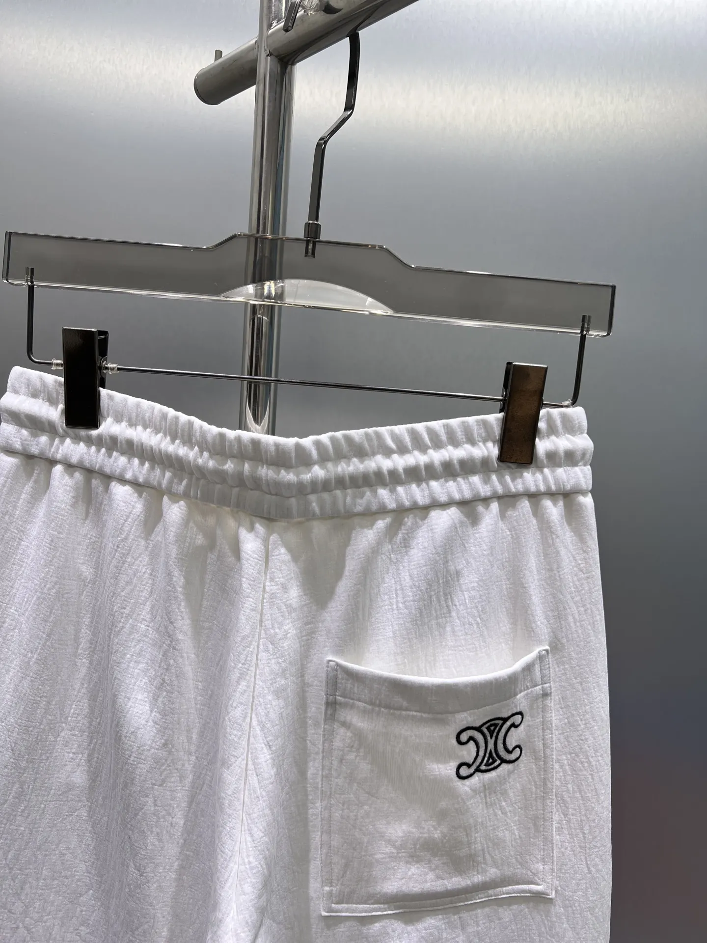 Logo Embroidered Cotton-Blend Sweatpants D22012369 — view 6