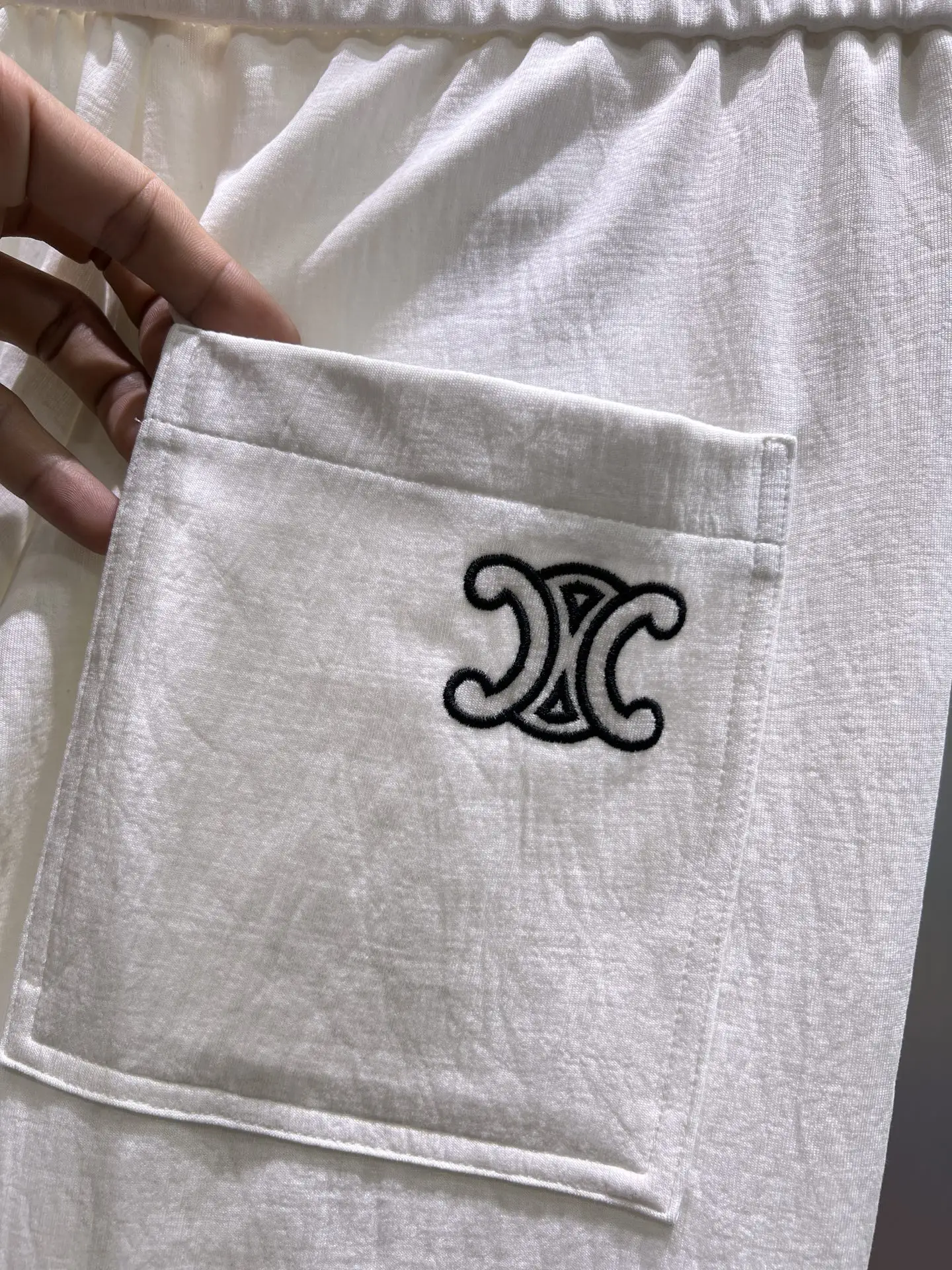 Logo Embroidered Cotton-Blend Sweatpants D22012369 — view 7