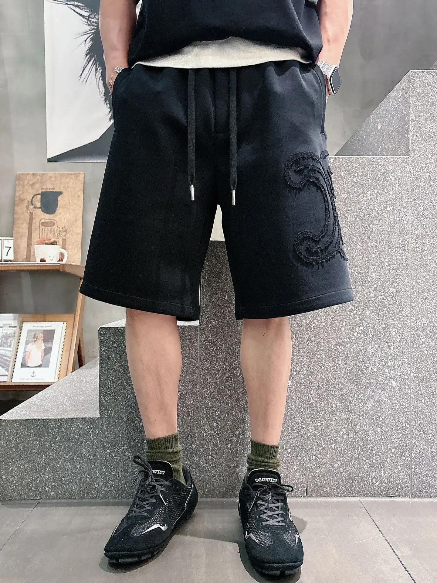 Logo Appliqué Cotton Jersey Shorts D20012457