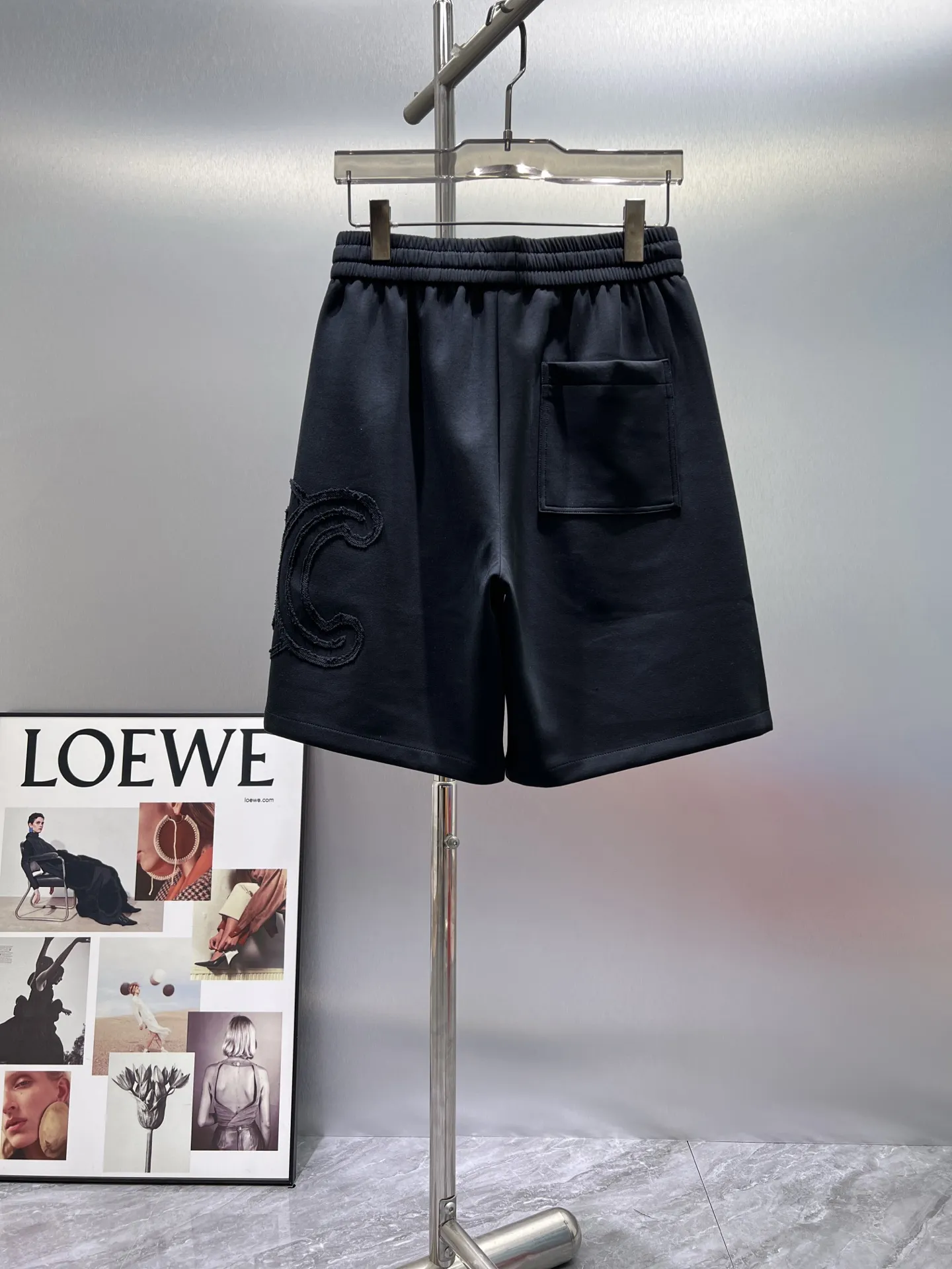 Logo Appliqué Cotton-Jersey Shorts D20012433 — view 2