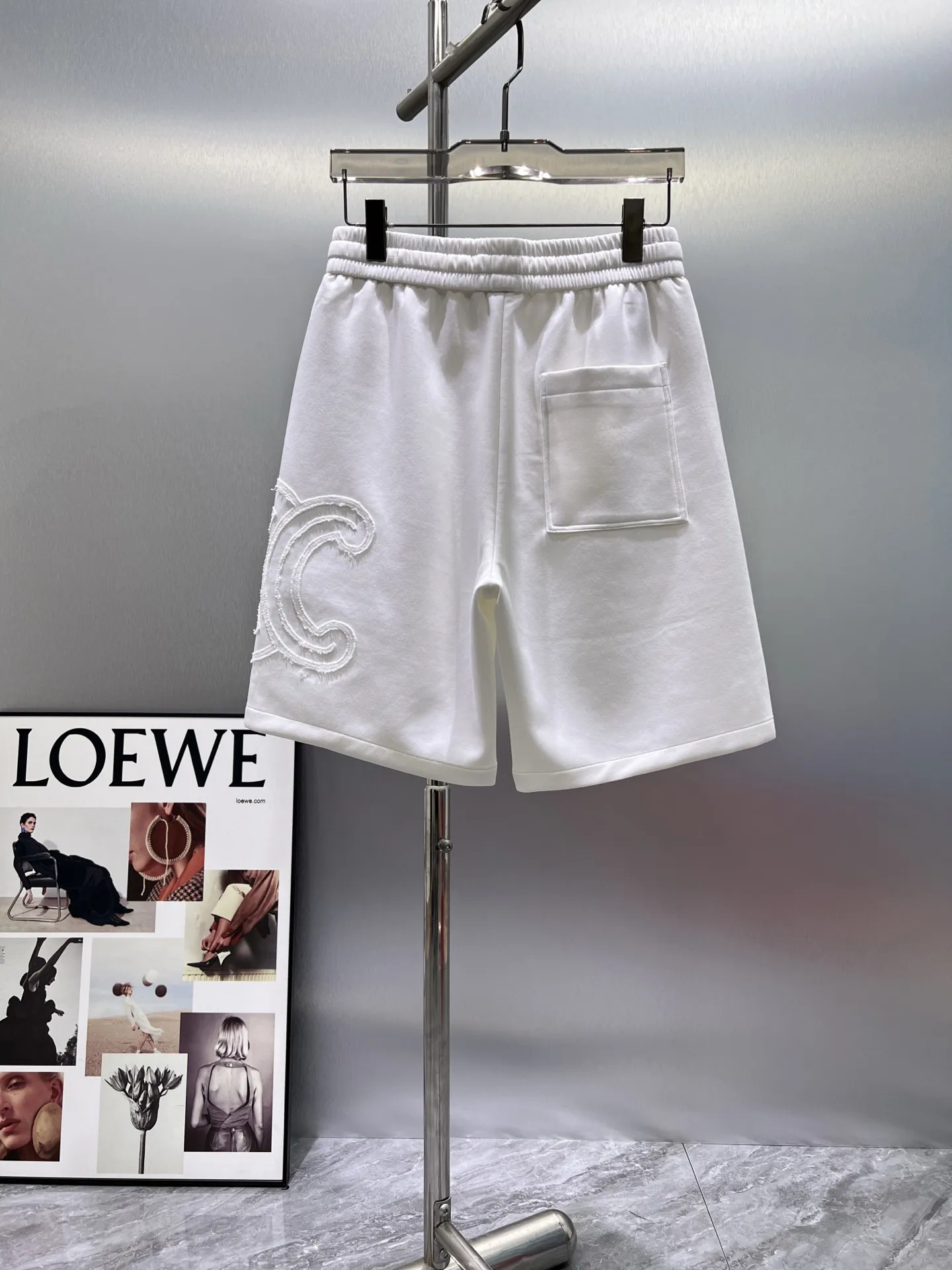 Logo Appliqué Cotton-Jersey Shorts D20012432 — view 2