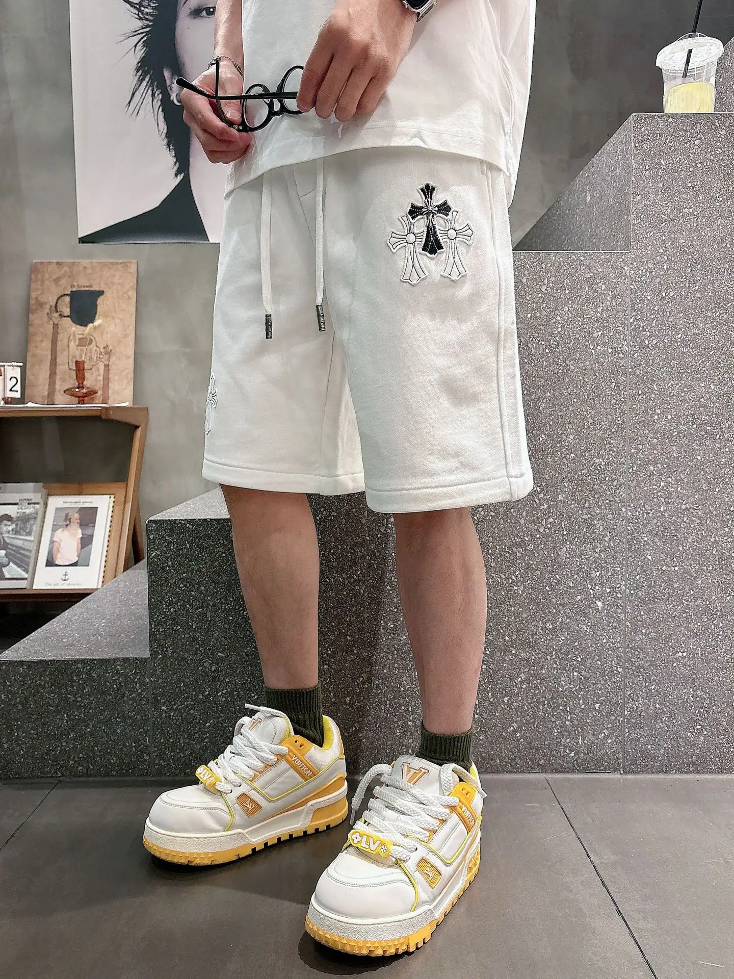 Logo Patch Cotton-Jersey Shorts D21012444 — view 7