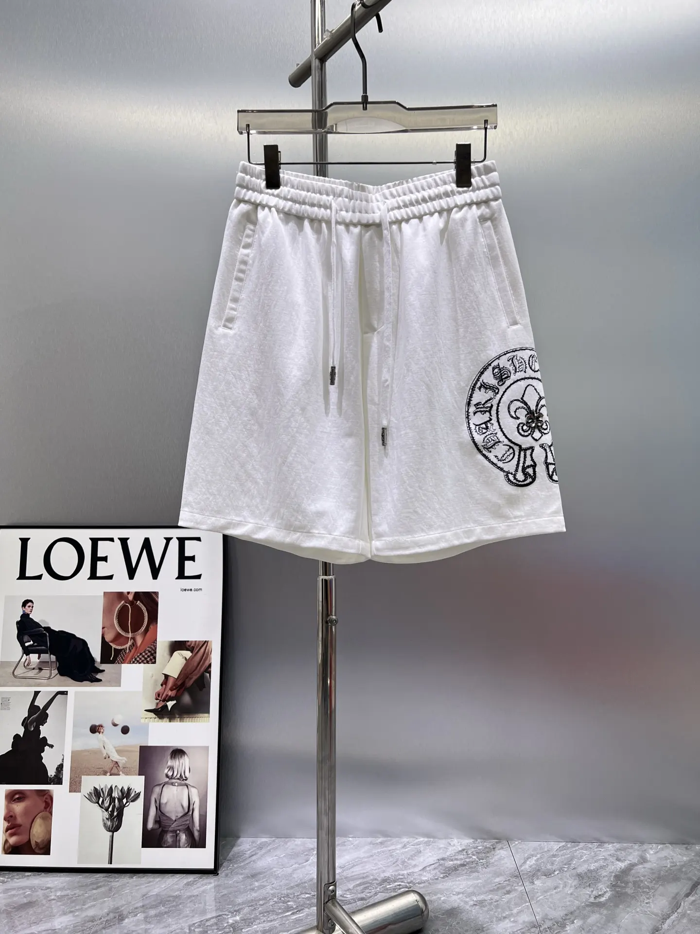 Logo Embroidered Cotton Jersey Shorts D20012428