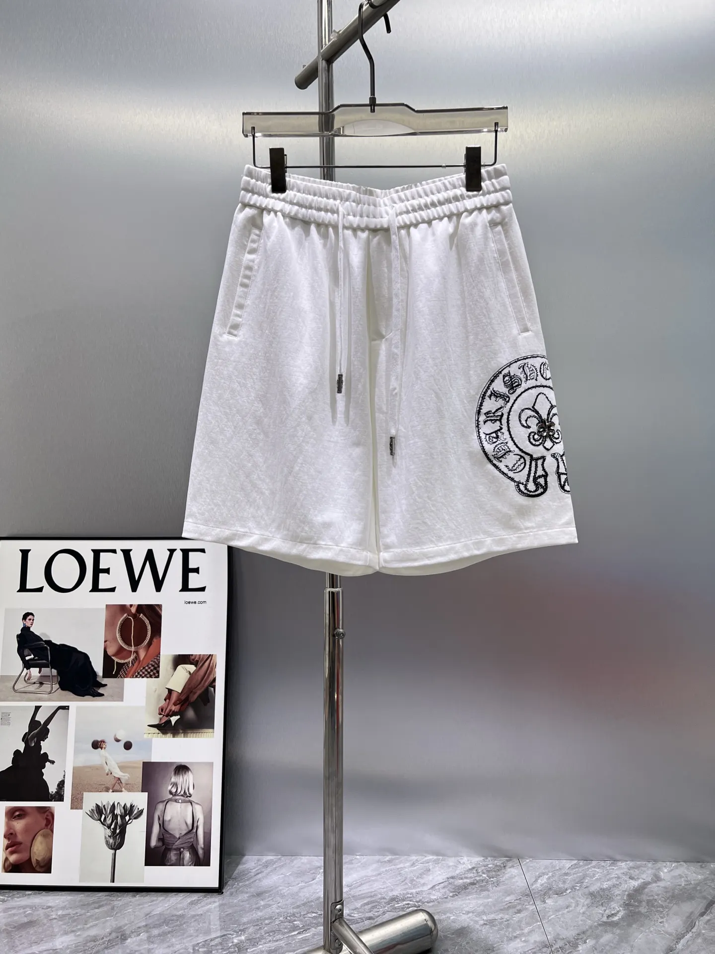 Logo Embroidered Cotton Jersey Shorts D20012428