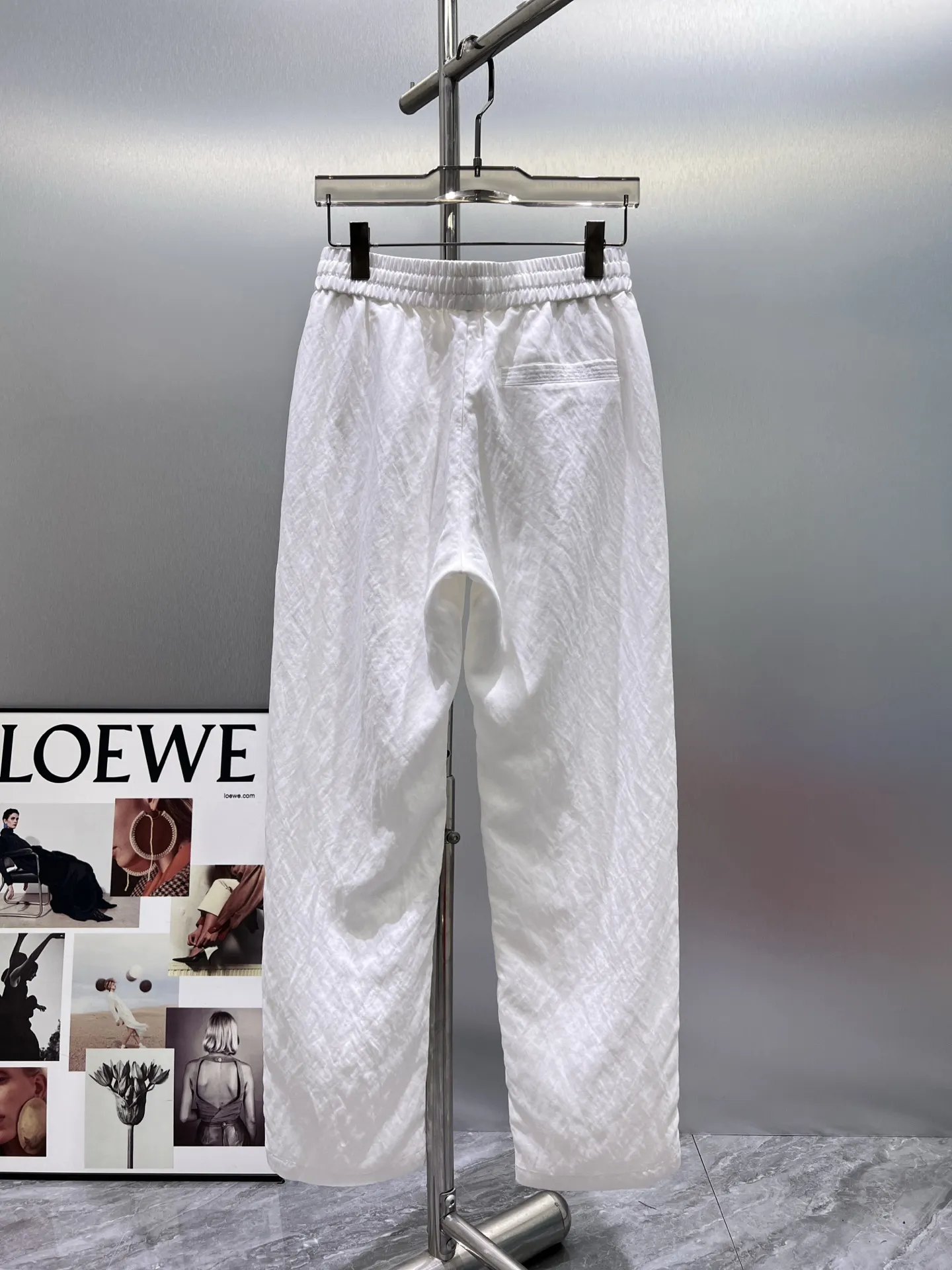 Logo-Patch Drawstring Casual Trousers D23012365 — view 2