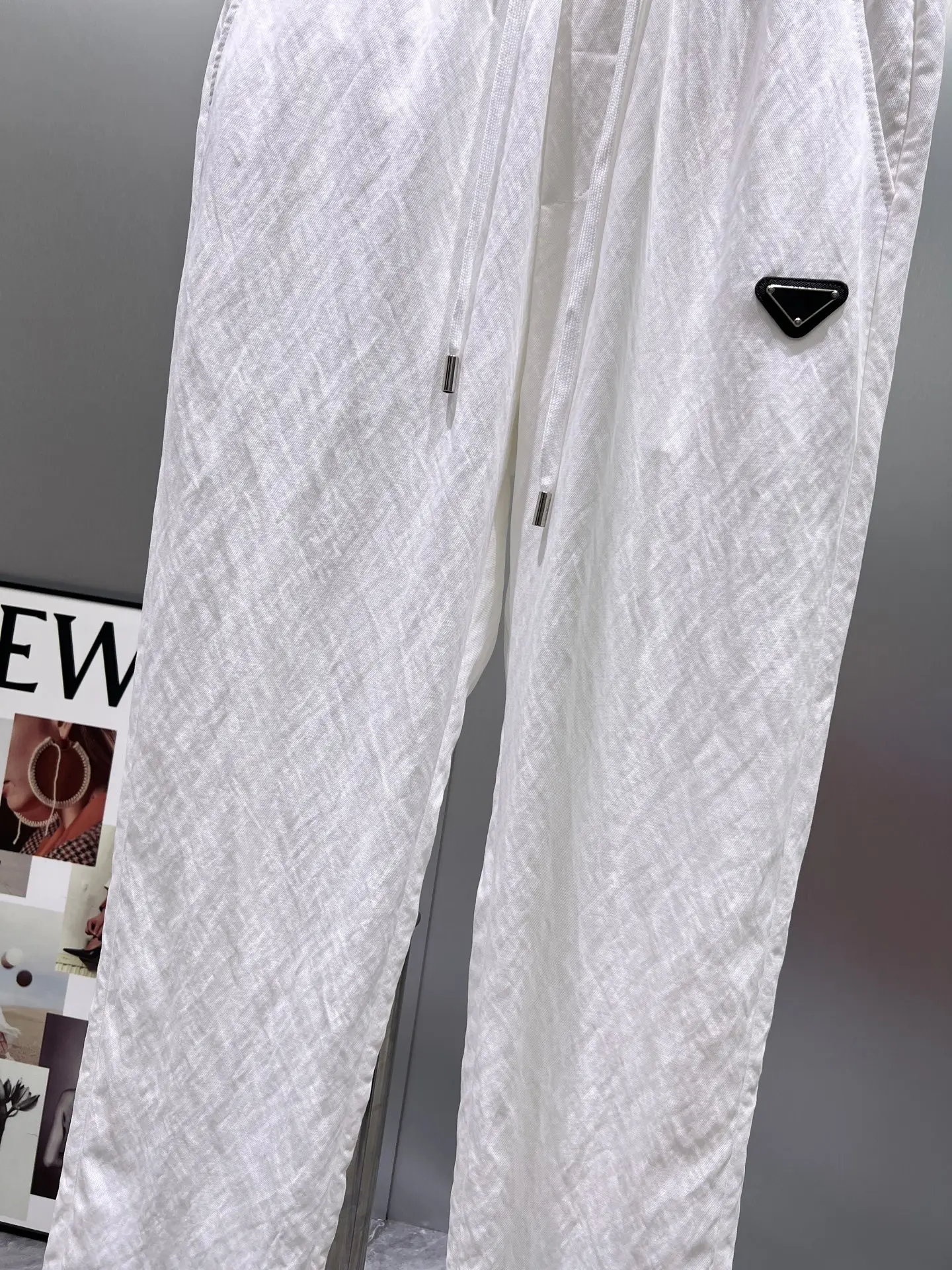 Logo-Patch Drawstring Casual Trousers D23012365 — view 7