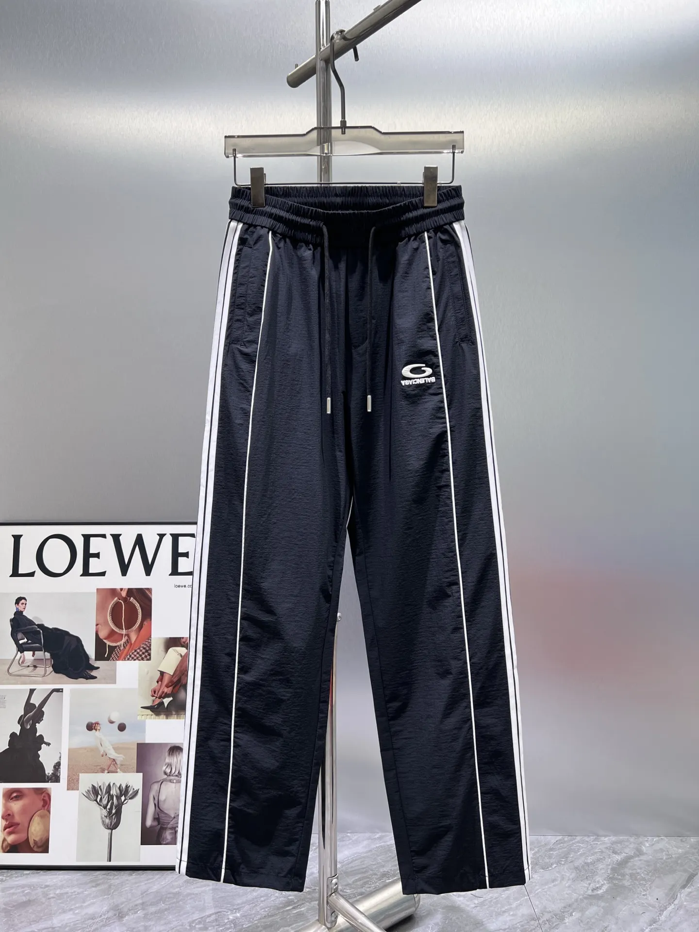 Logo-Embroidered Striped Track Pants D23512354
