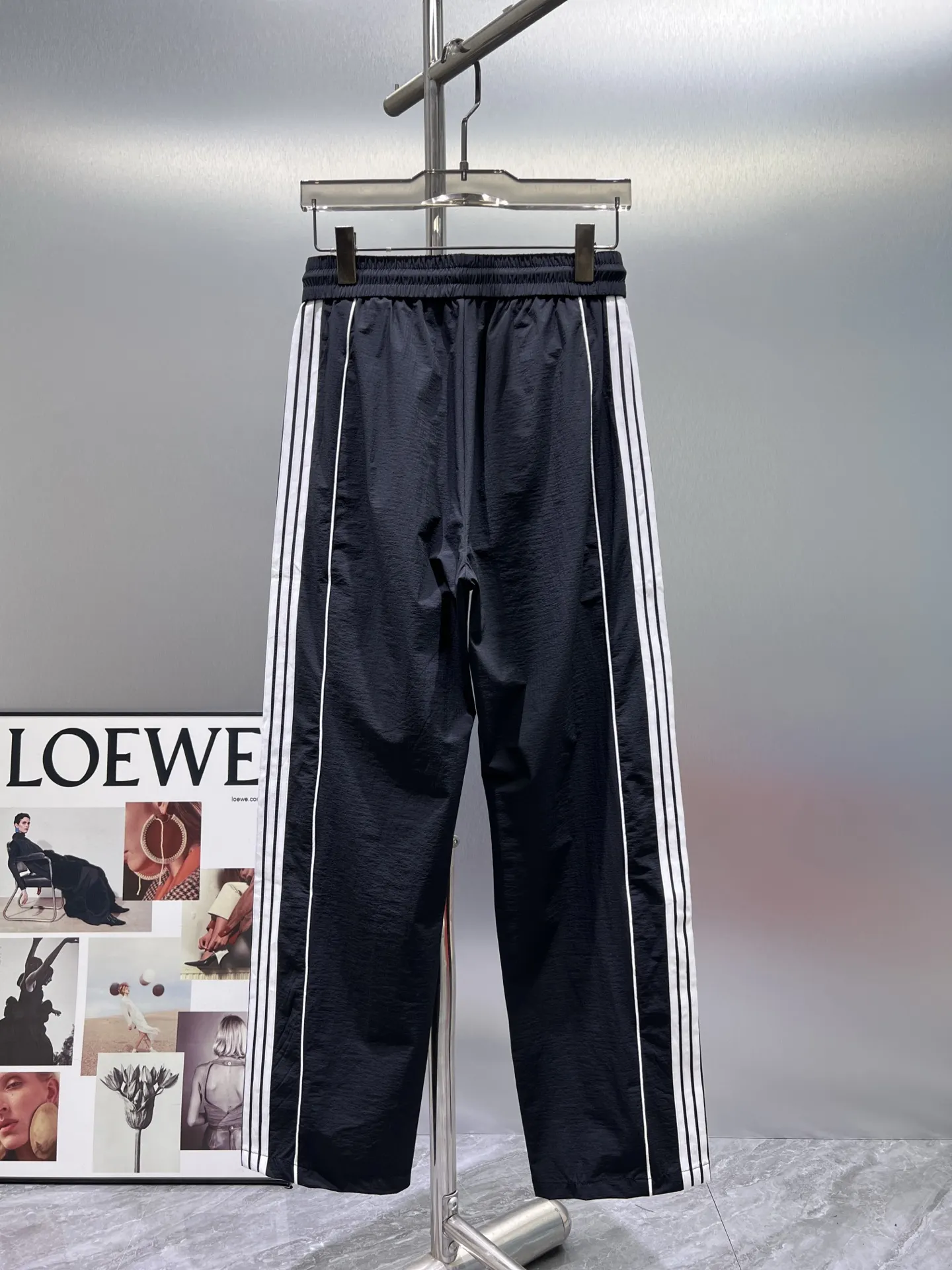 Logo-Embroidered Striped Track Pants D23512354 — view 2