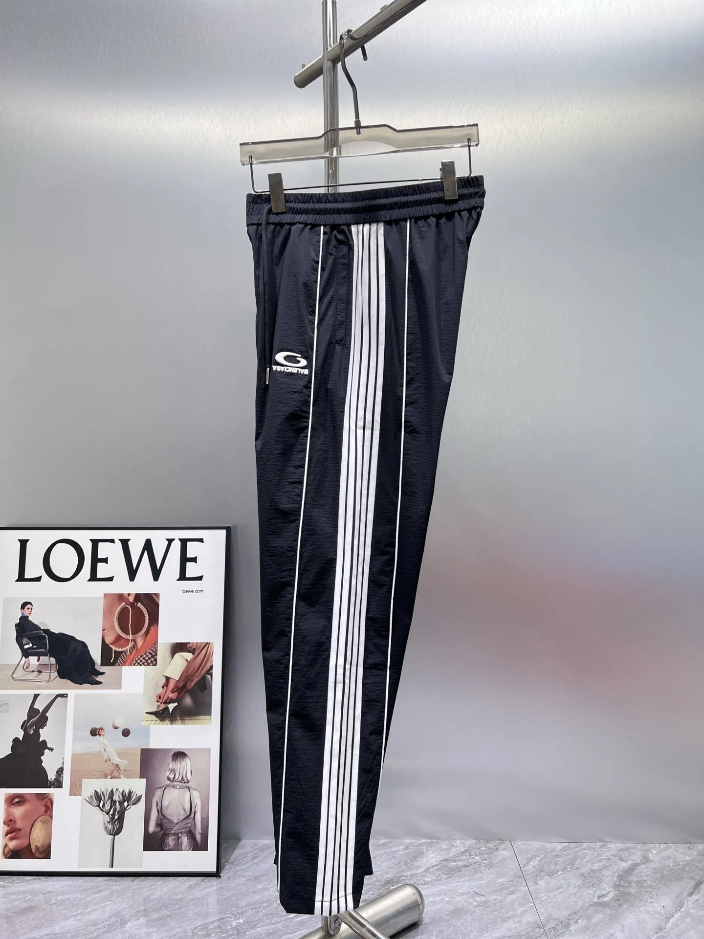 Logo-Embroidered Striped Track Pants D23512354 — view 6