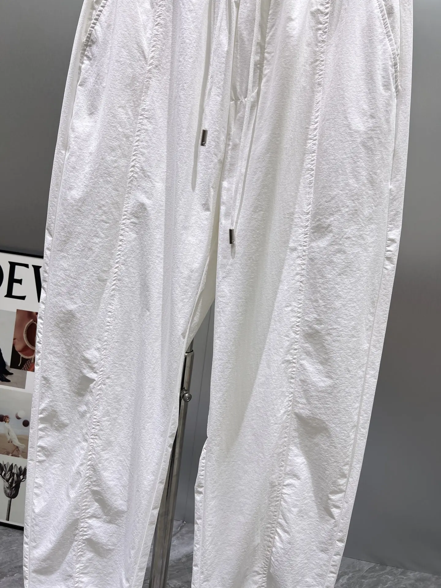 Embroidered Logo Drawstring Casual Trousers D21512411 — view 5
