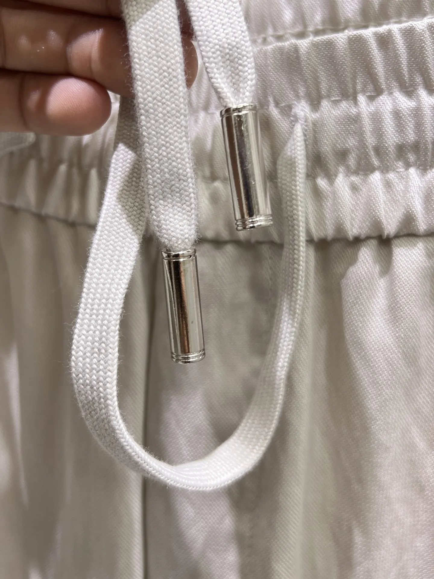 Logo-Embroidered Tencel and Linen-Blend Trousers D23012412 — view 4