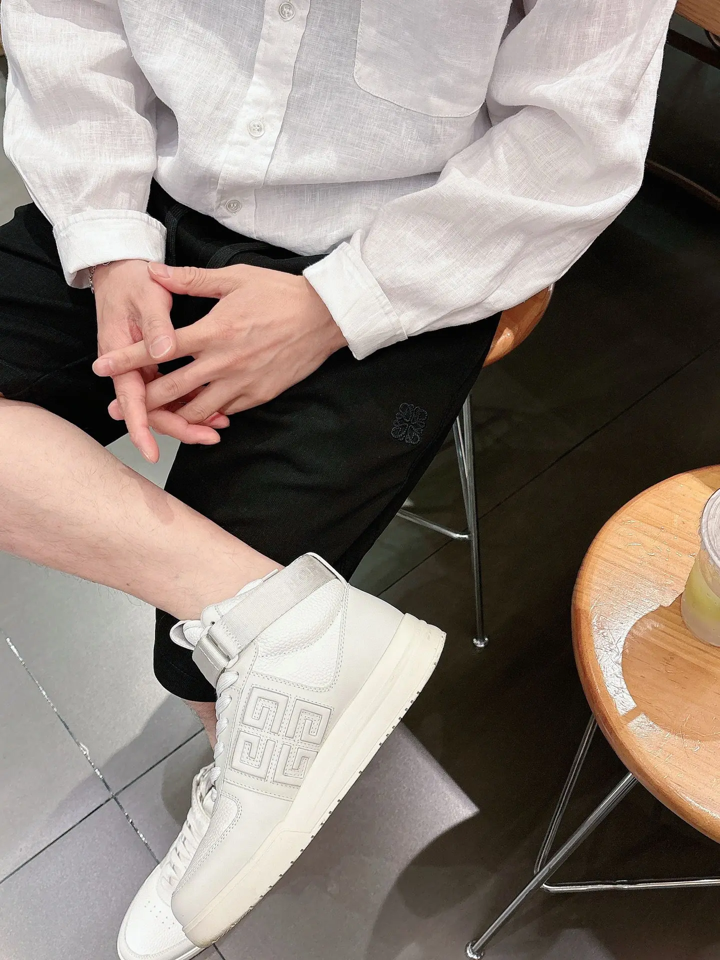 Embroidered Logo Drawstring Shorts D17011437 — view 8