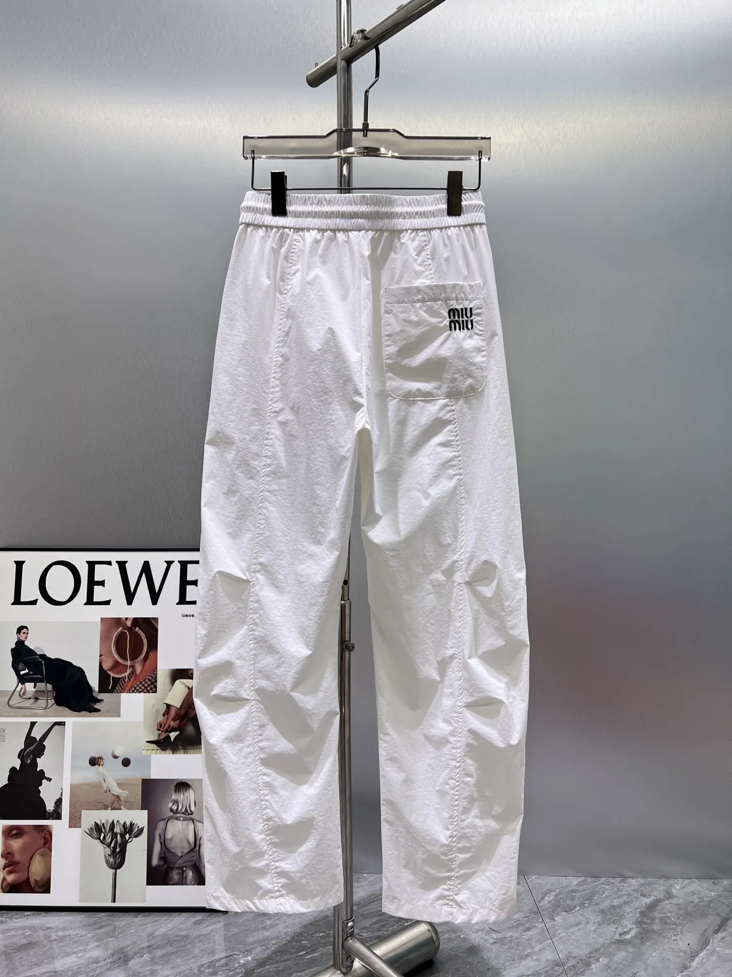 Embroidered Logo Drawstring Trousers D21512352 — view 2