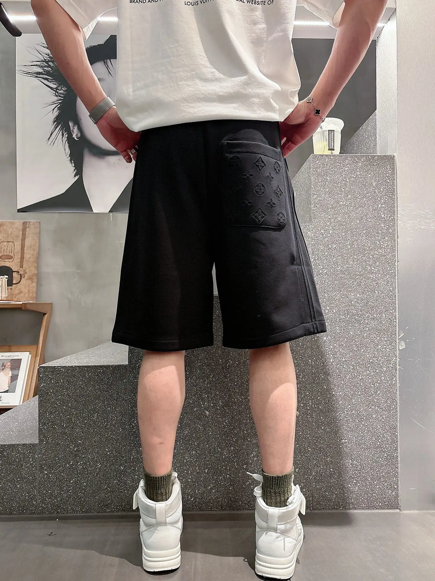 Embroidered Monogram Jersey Shorts D18011429 — view 2