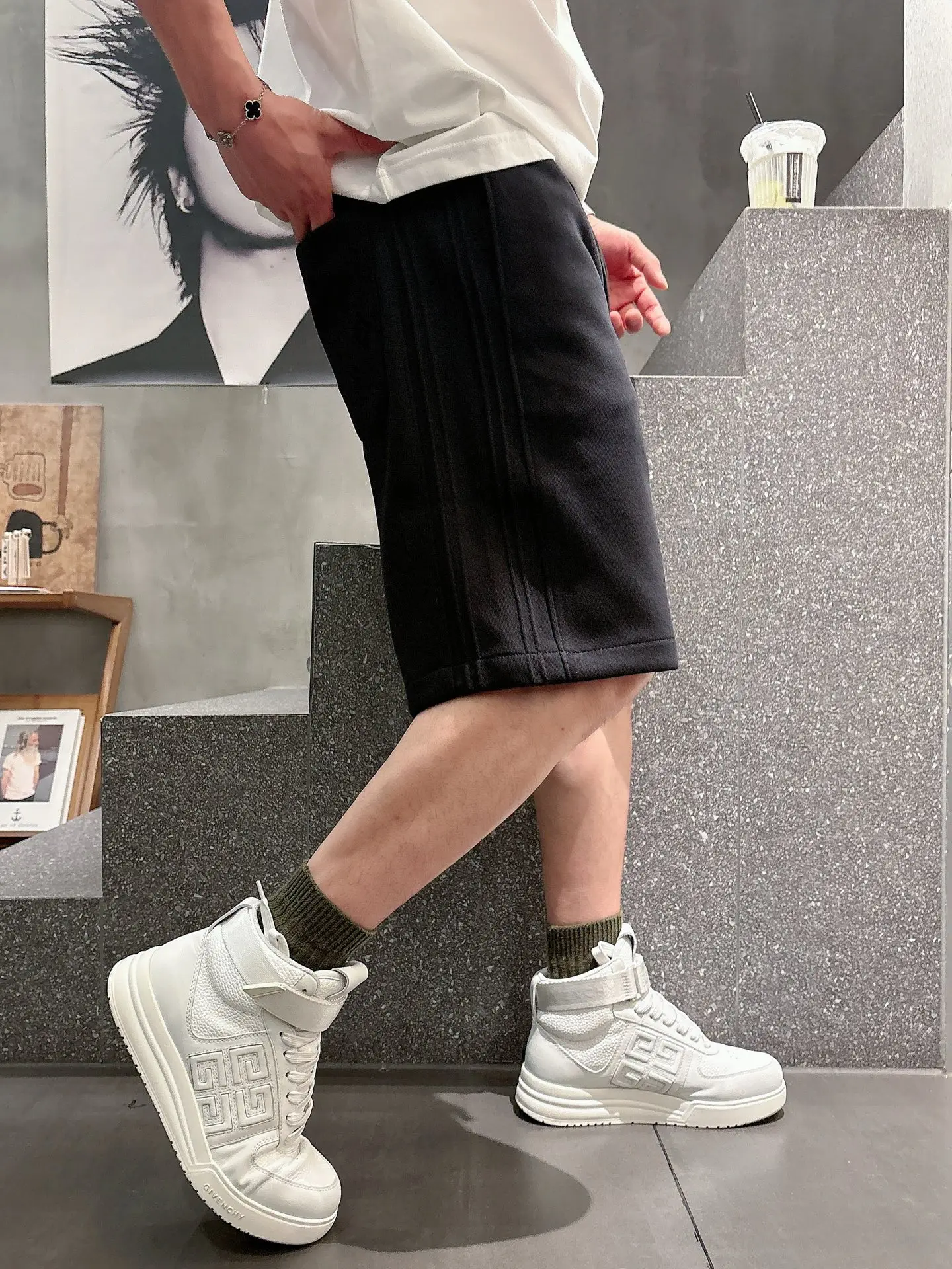 Embroidered Monogram Jersey Shorts D18011429 — view 5