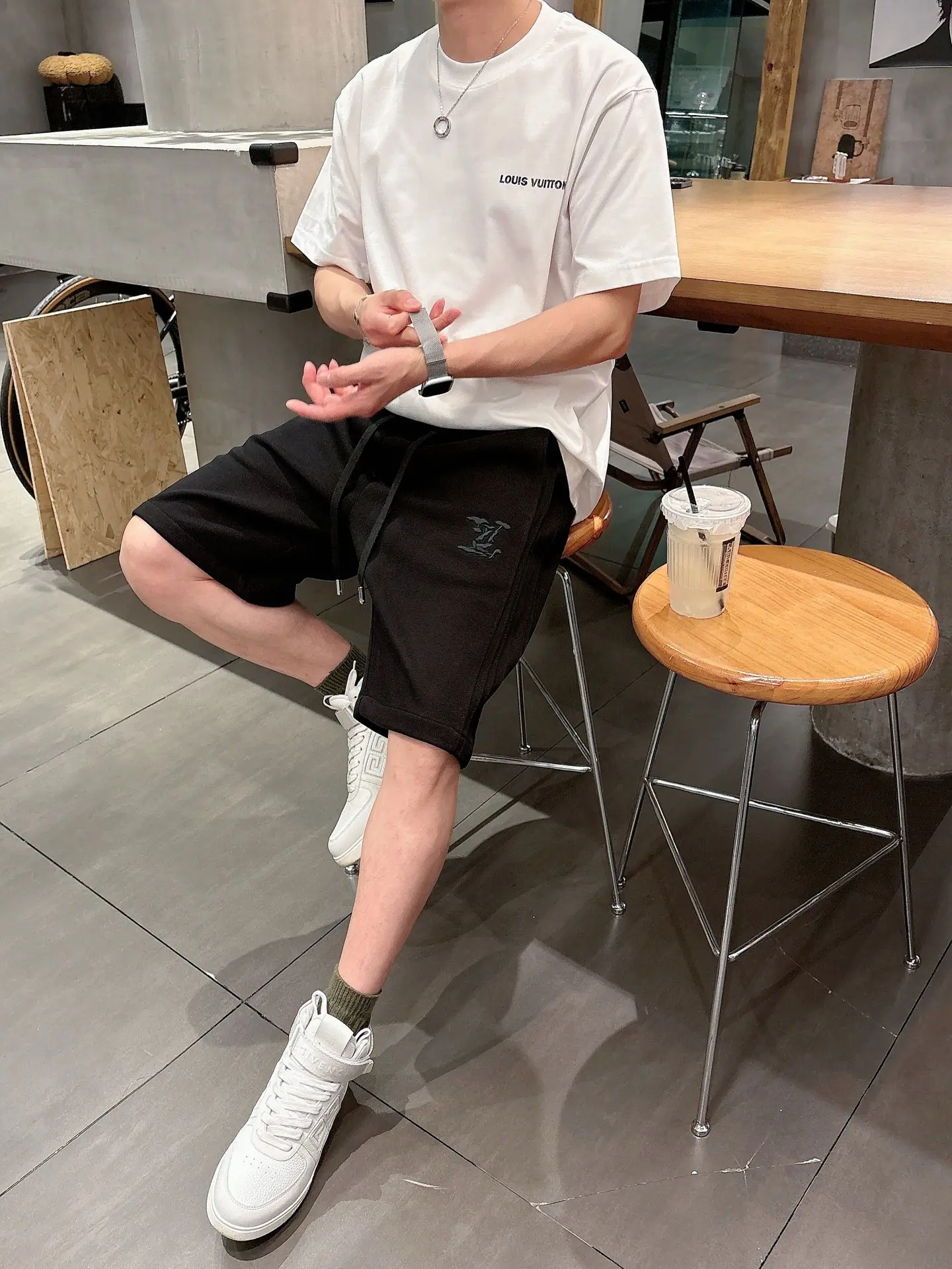 Embroidered Monogram Jersey Shorts D18011429 — view 6