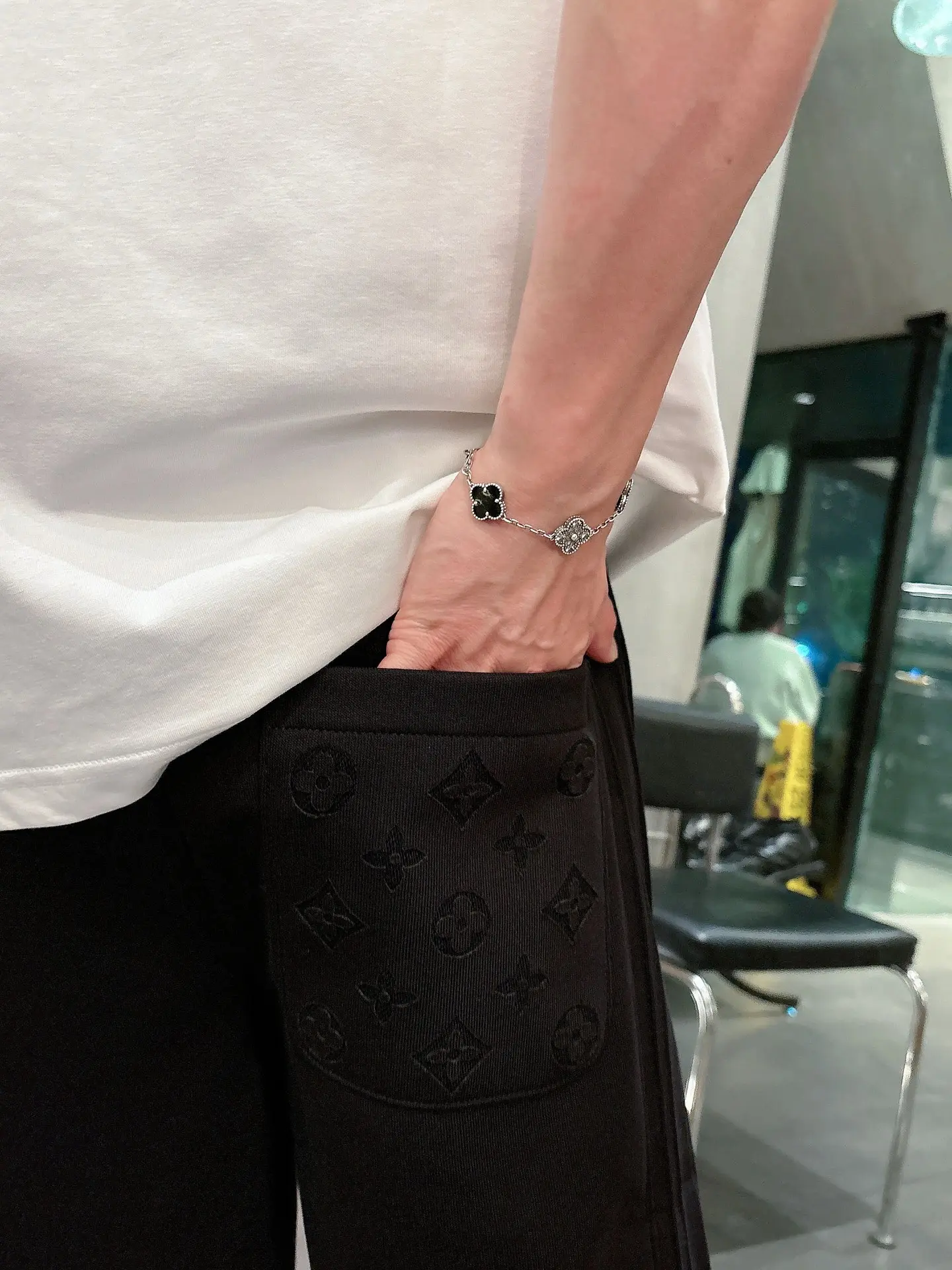 Embroidered Monogram Jersey Shorts D18011429 — view 7