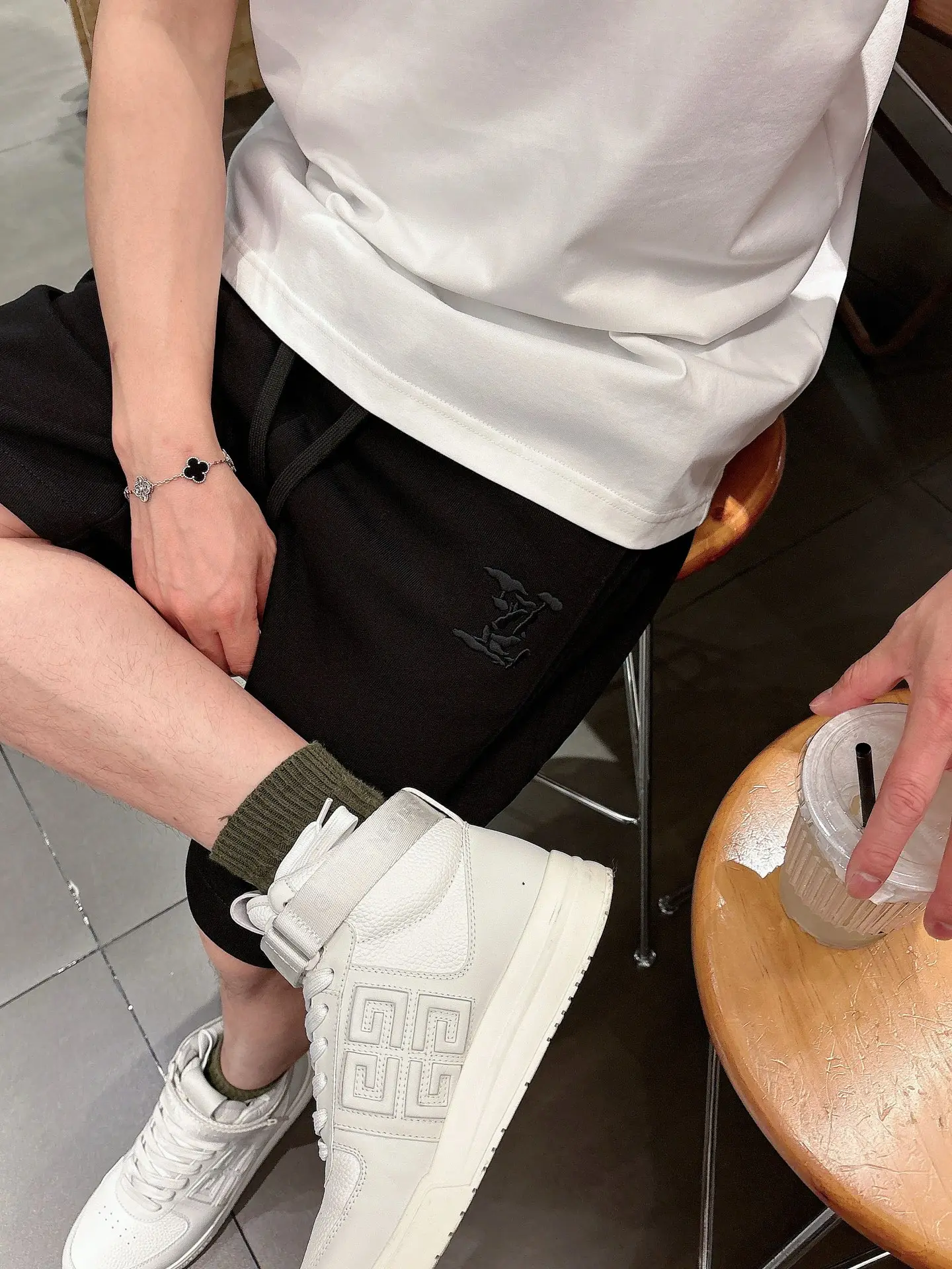 Embroidered Monogram Jersey Shorts D18011429 — view 8