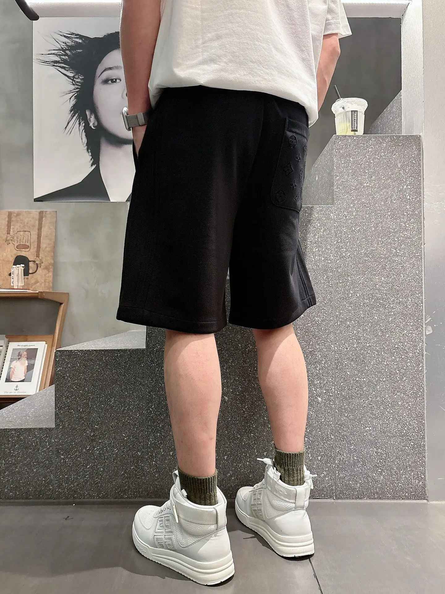 Embroidered Monogram Jersey Shorts D18011429 — view 9