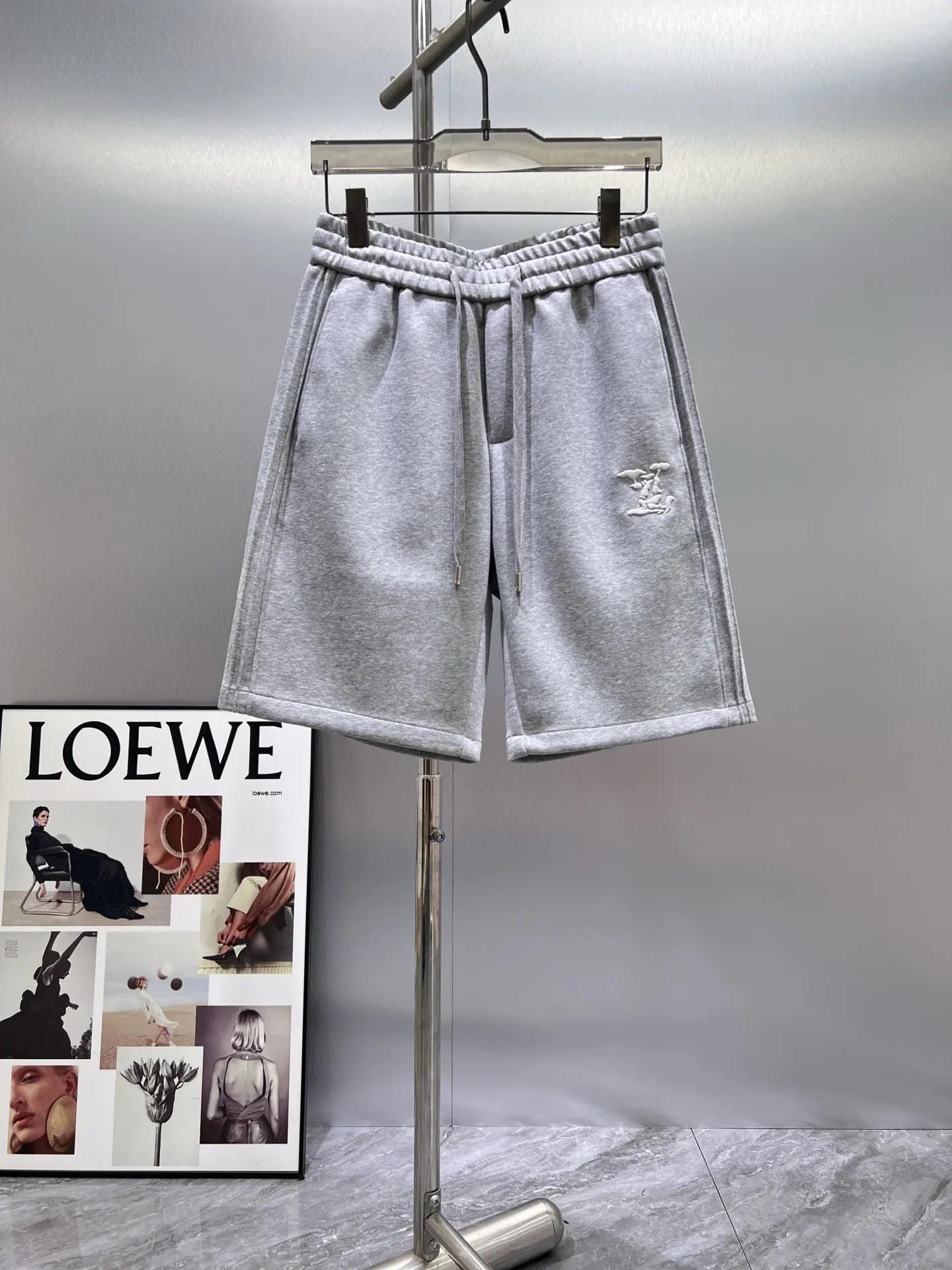 Embroidered Logo Jersey Sweat Shorts D18011414