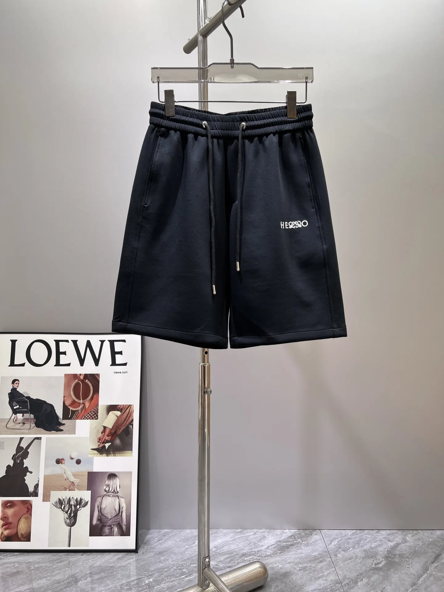 Logo-Embroidered Cotton-Blend Shorts D17011411