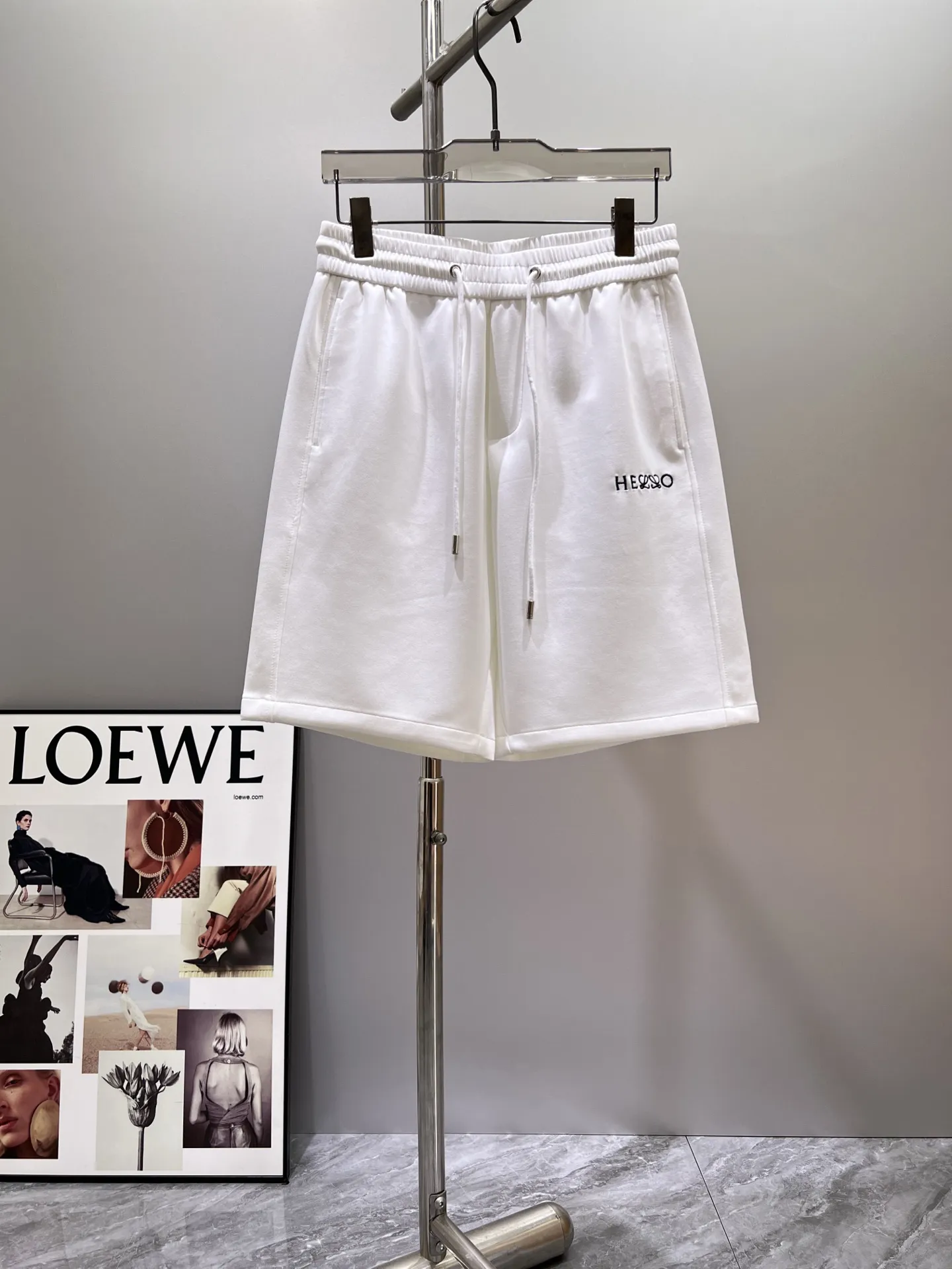Embroidered Logo Cotton-Jersey Shorts D17011412