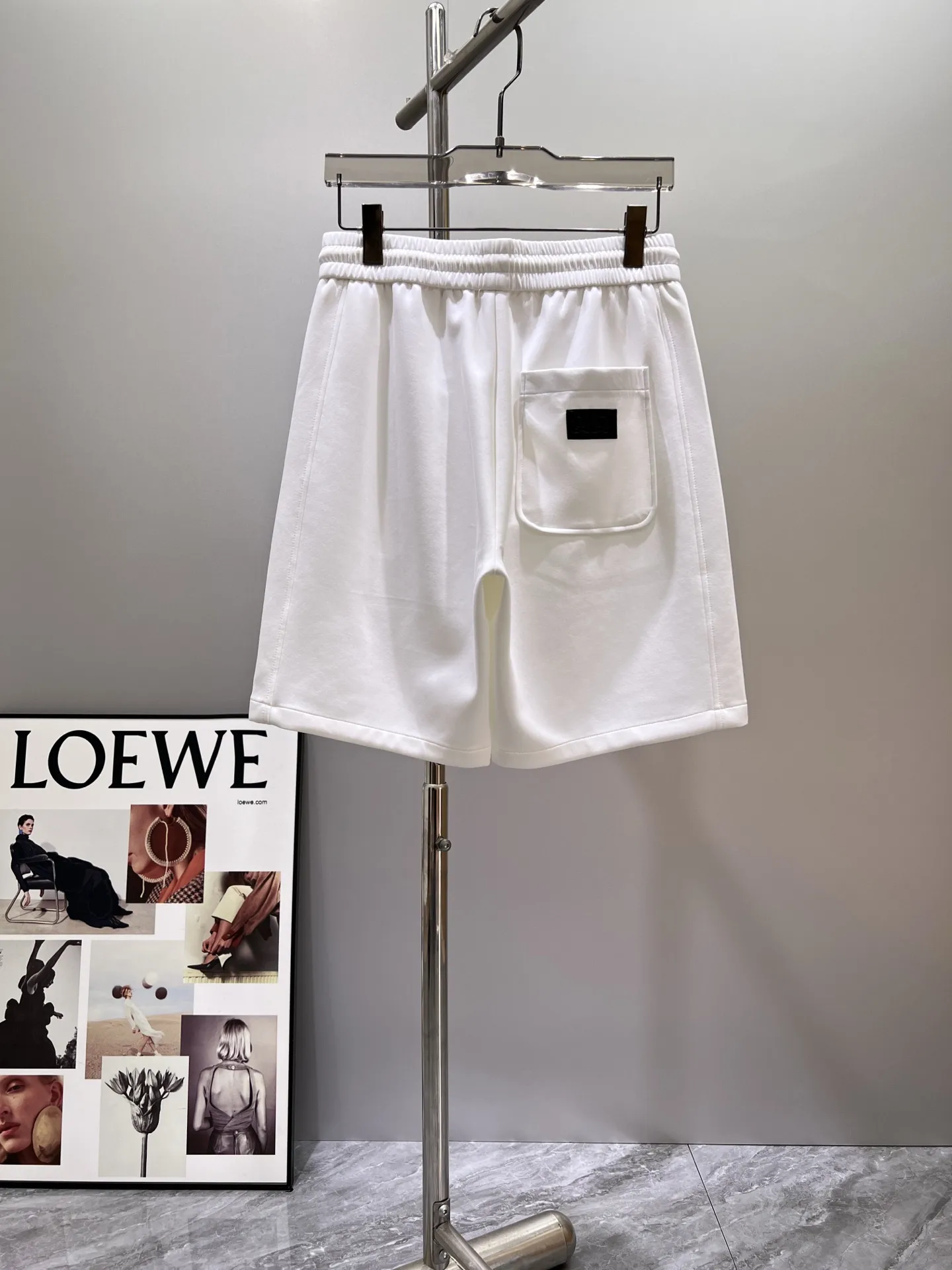 Embroidered Logo Cotton-Jersey Shorts D17011412 — view 2