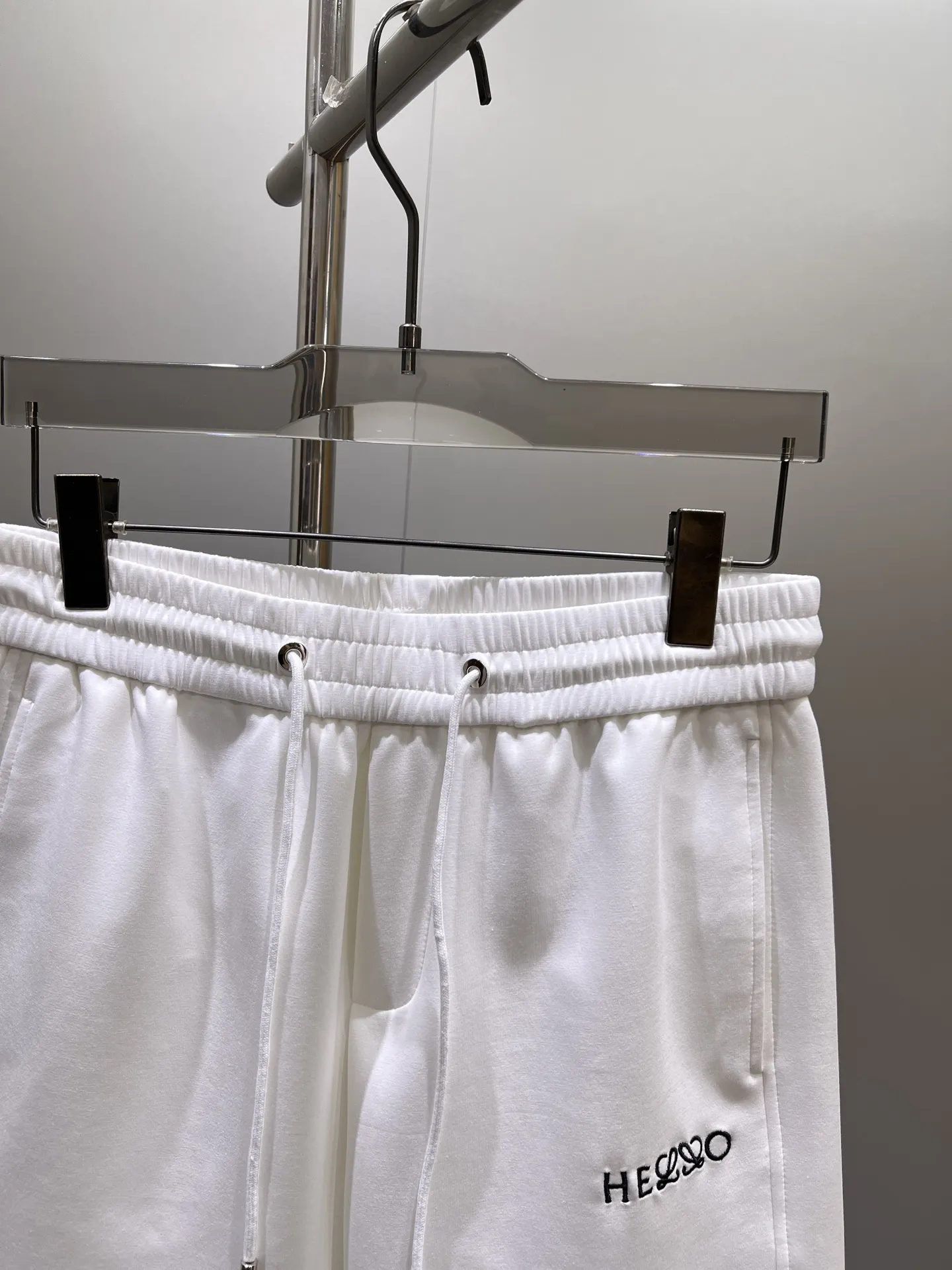 Embroidered Logo Cotton-Jersey Shorts D17011412 — view 4