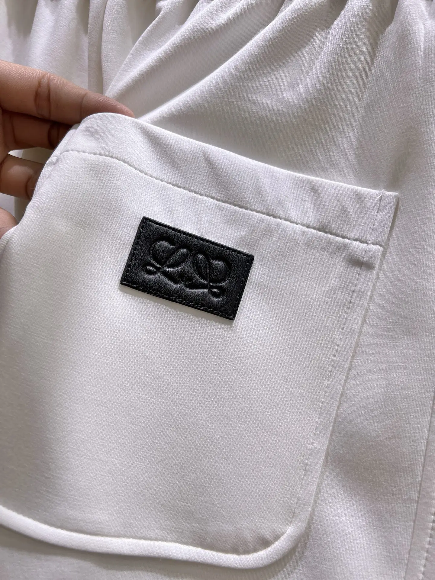 Embroidered Logo Cotton-Jersey Shorts D17011412 — view 8