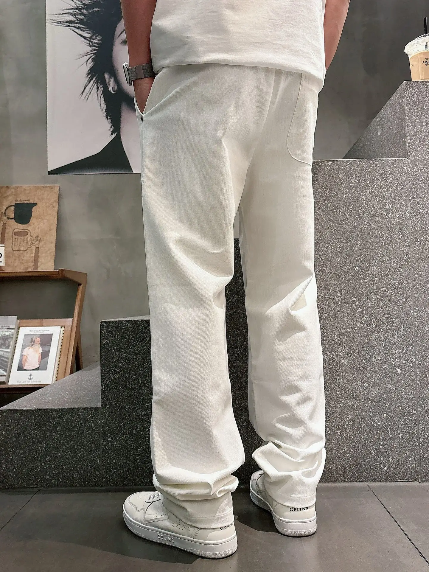 Cross-Patch Appliqué Drawstring Trousers D23514658 — view 8