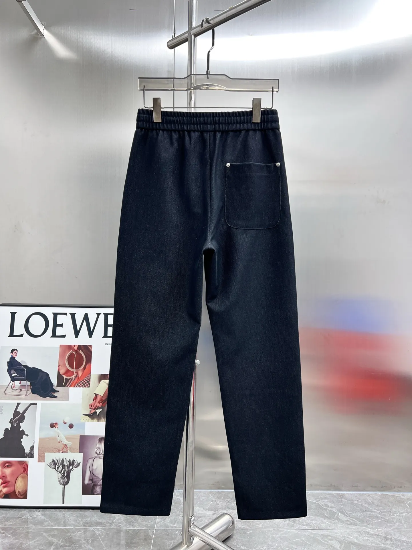 Leather Cross Patch Riveted Trousers D23514649 — view 2
