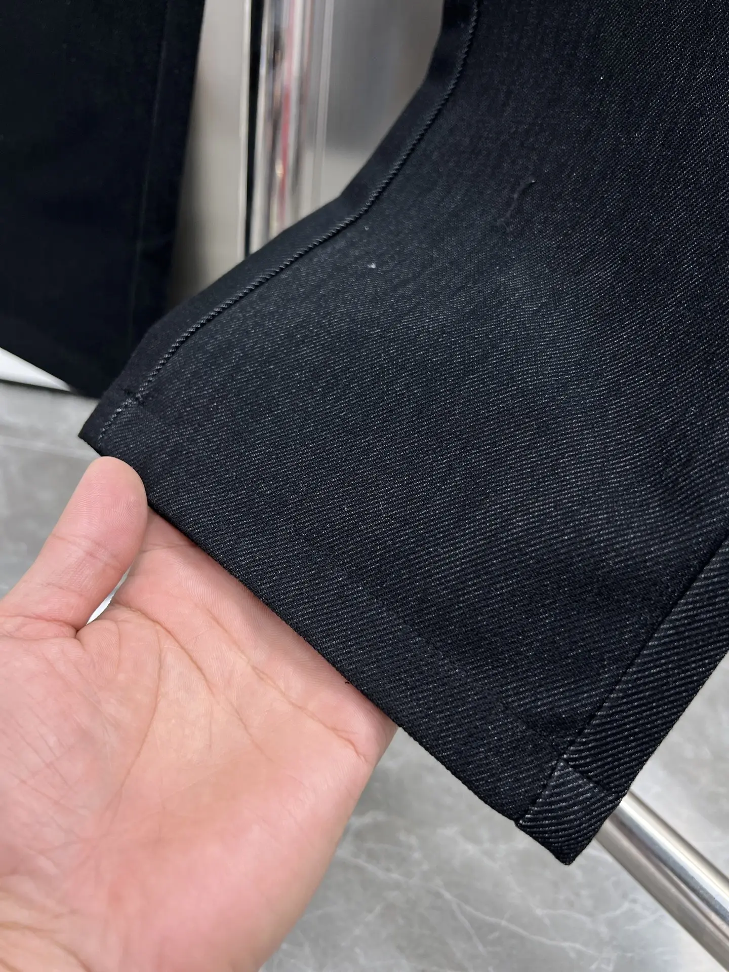 Leather Cross Patch Riveted Trousers D23514649 — view 8