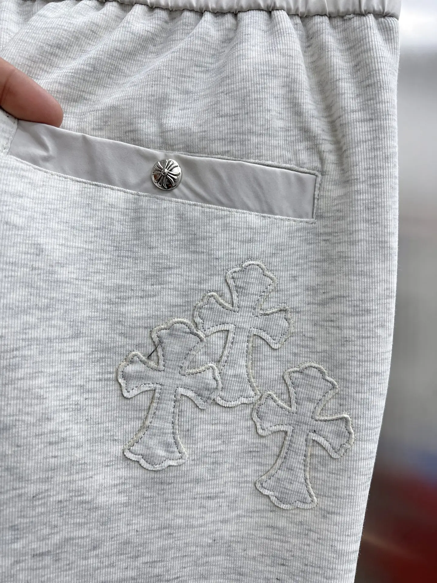Logo-Appliqué Cotton-Blend Sweatpants D22014644 — view 7