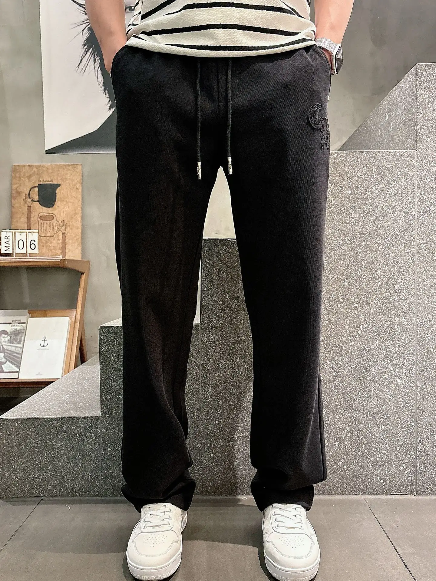 Logo-Appliqué Cotton-Blend Sweatpants D22013349