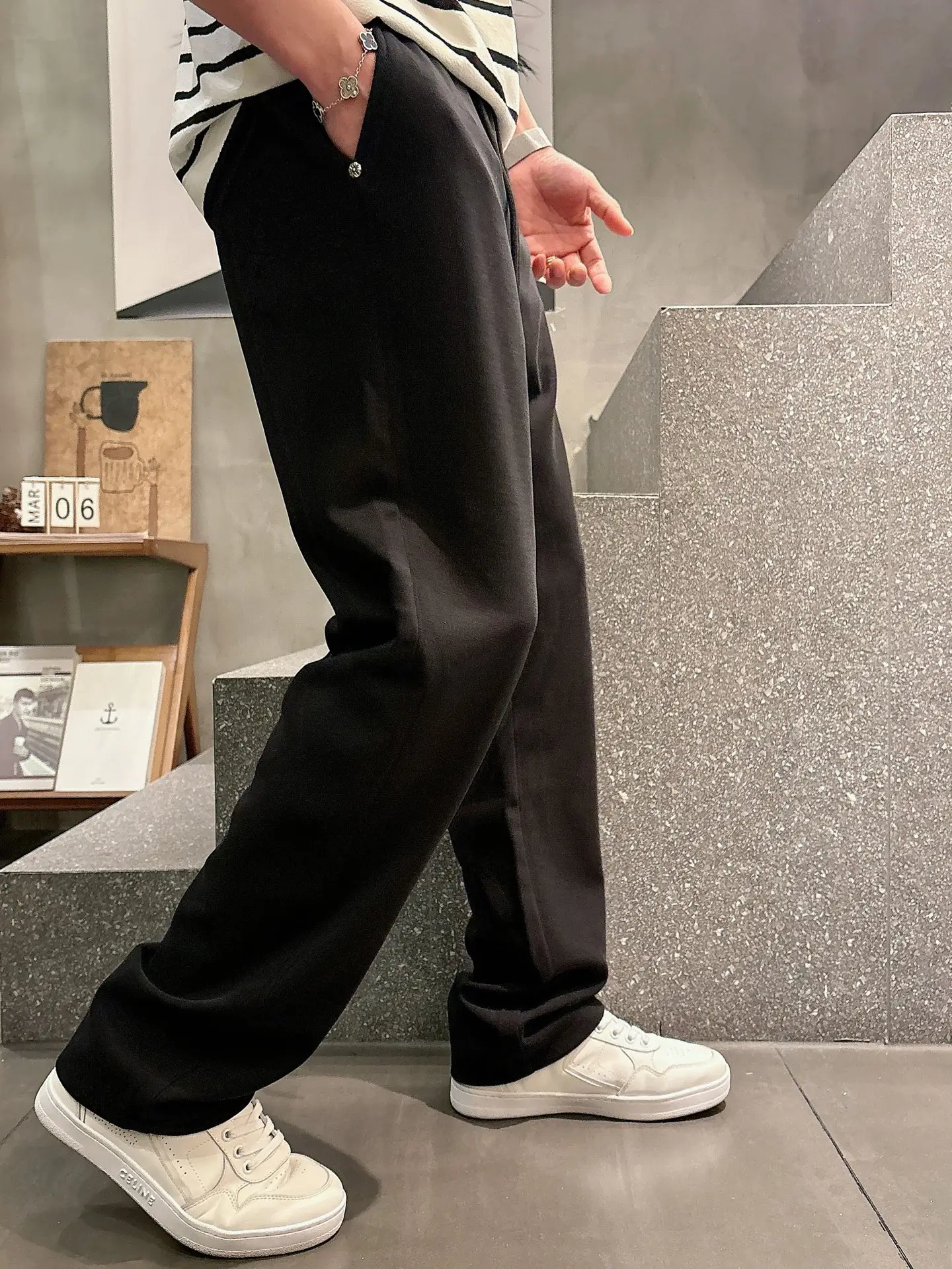 Logo-Appliqué Cotton-Blend Sweatpants D22013349 — view 3