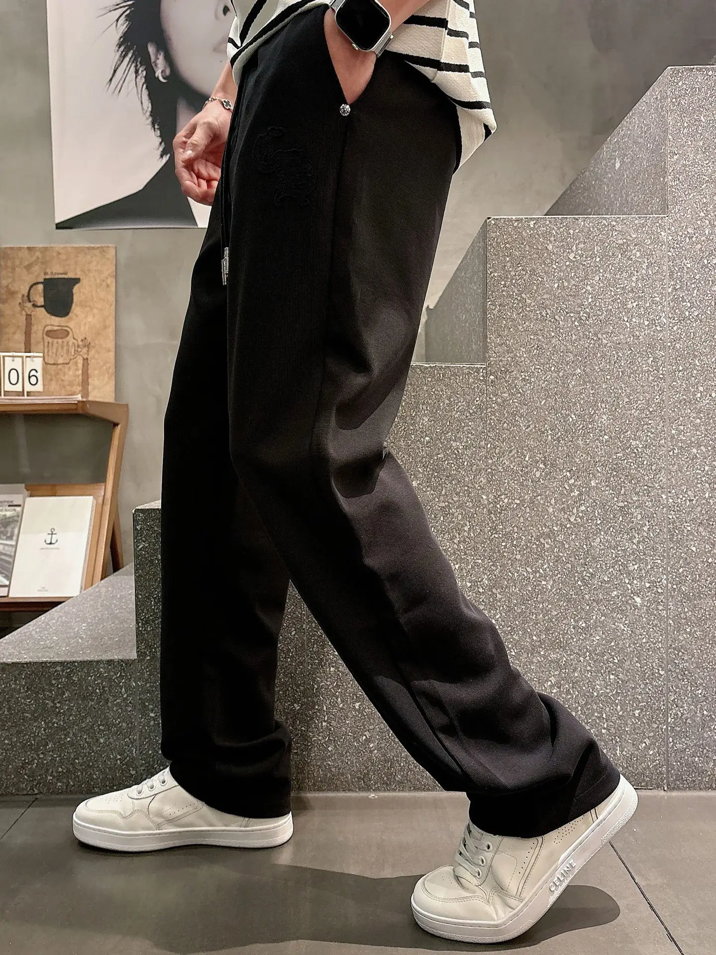 Logo-Appliqué Cotton-Blend Sweatpants D22013349 — view 6