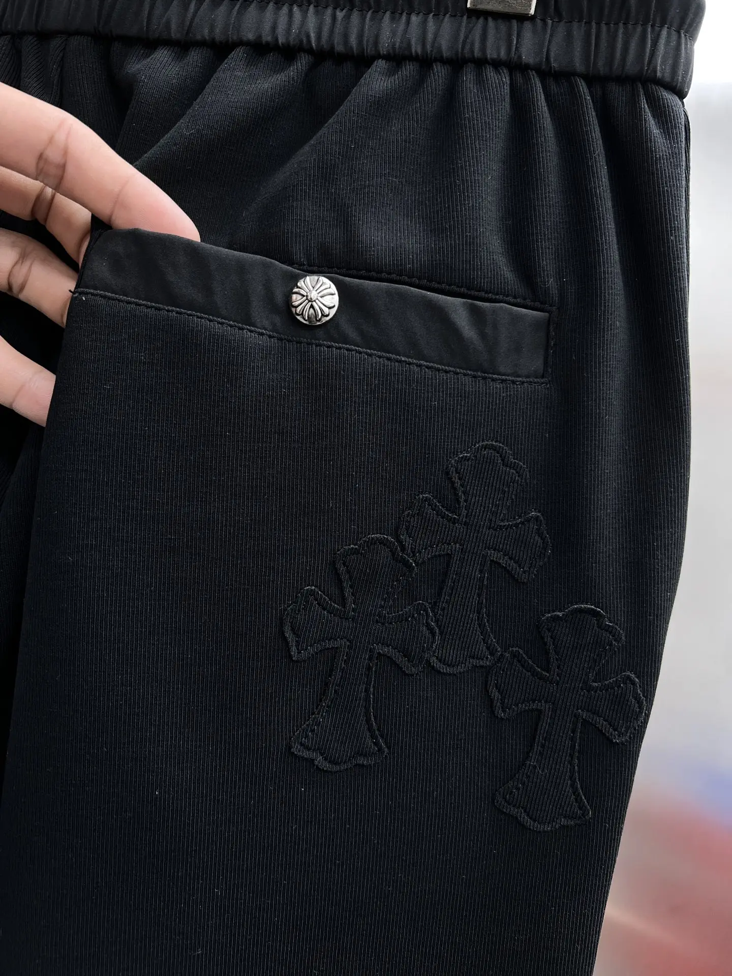 Logo-Appliqué Cotton-Blend Sweatpants D22014643 — view 7