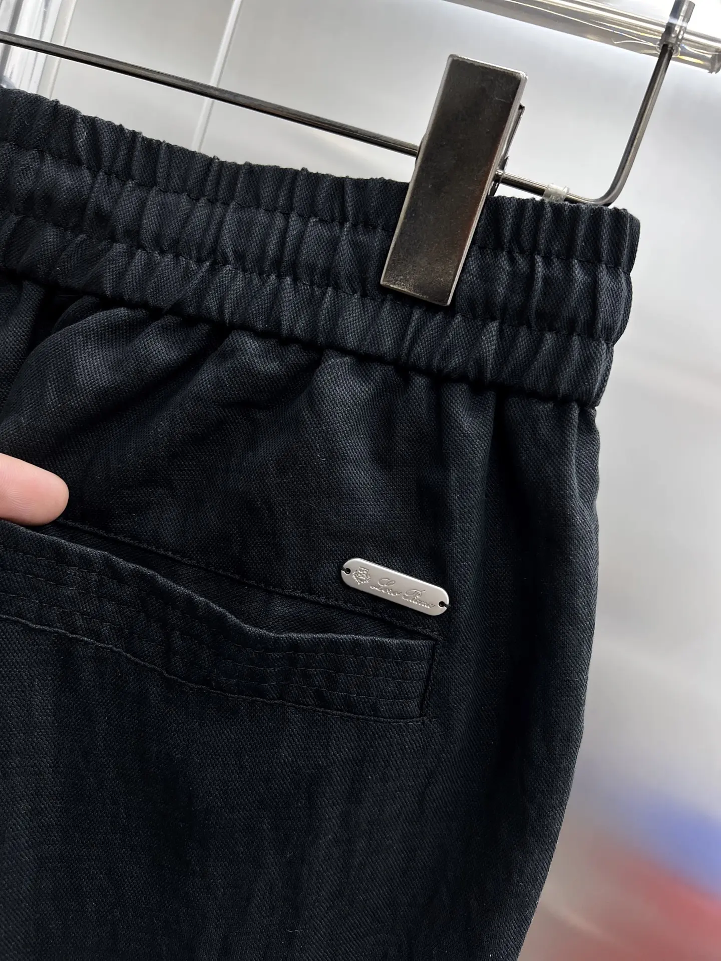 Embroidered Logo Drawstring Trousers D23514639 — view 7