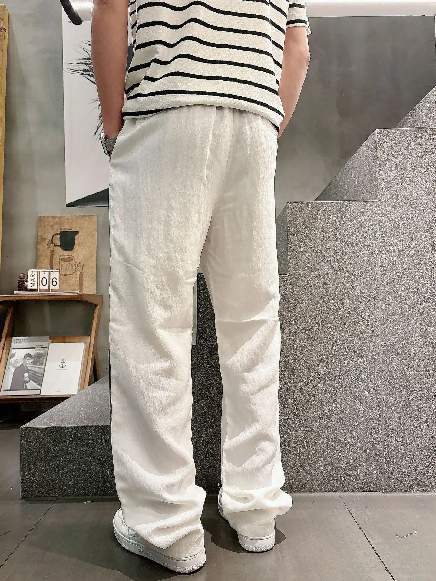 Embroidered Logo Drawstring Trousers D23513342 — view 6