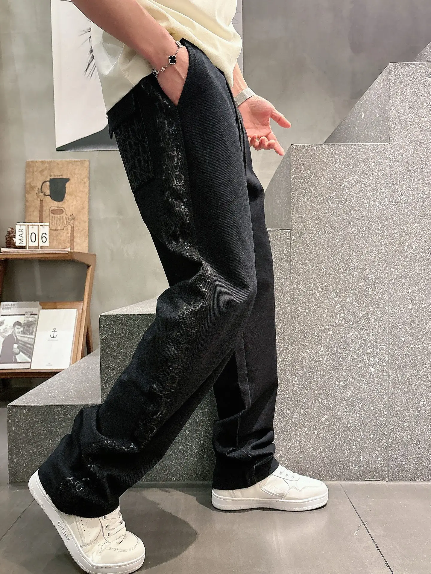 Logo-Jacquard Taped Track Pants D23513337 — view 7