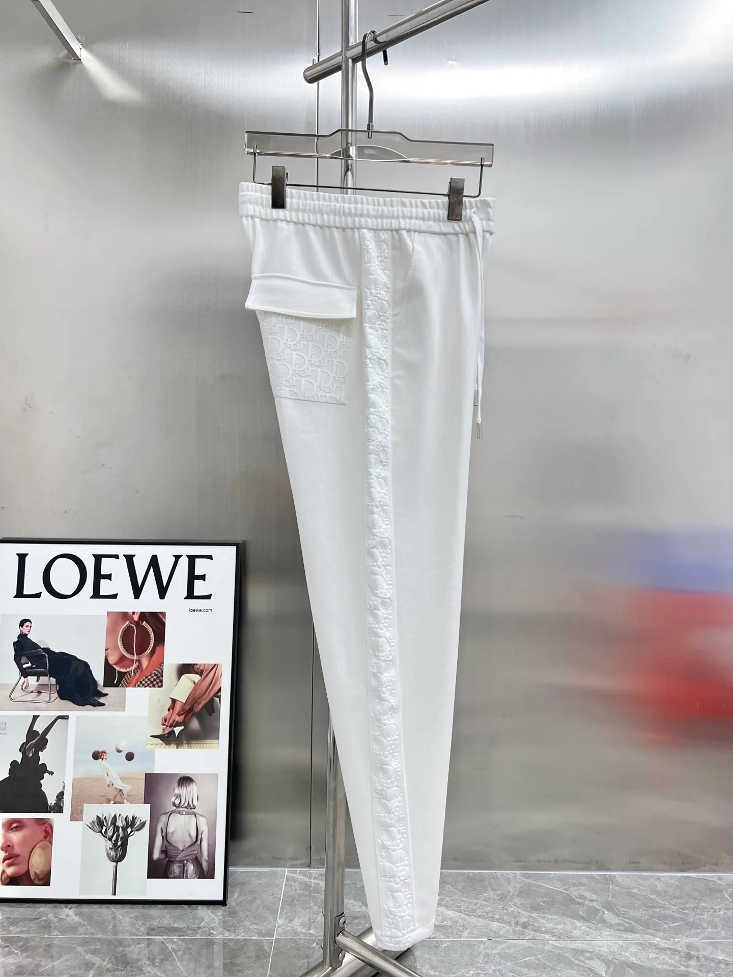 Logo-Jacquard Taped Sweatpants D23514638 — view 3