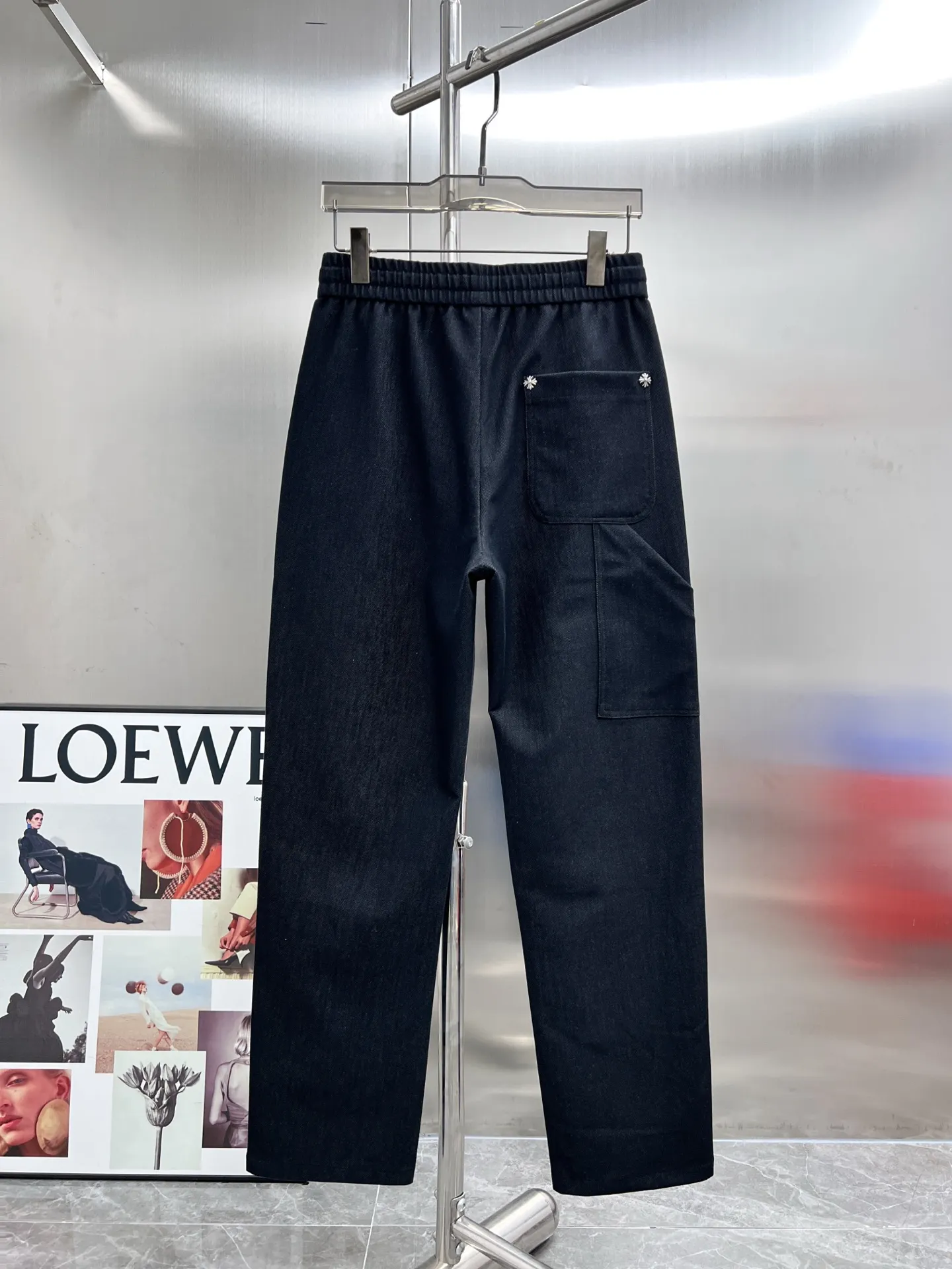 Embroidered Logo Drawstring Trousers D23014635 — view 2