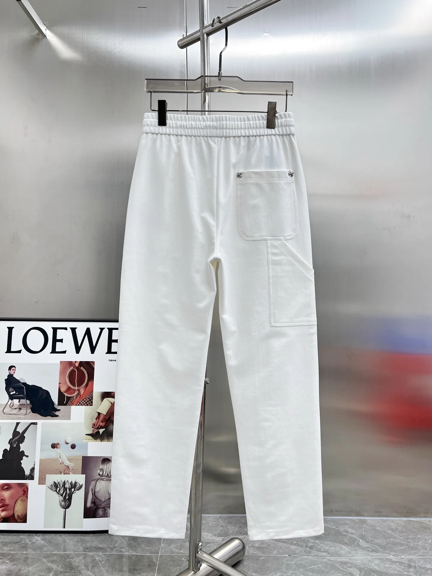 Embroidered Logo Drawstring Trousers D23014636 — view 2