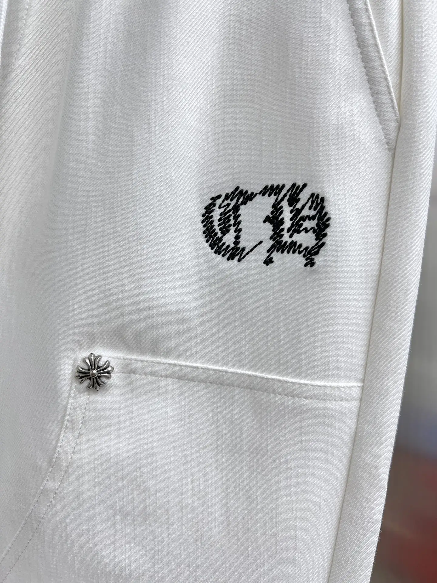 Embroidered Logo Drawstring Trousers D23014636 — view 5