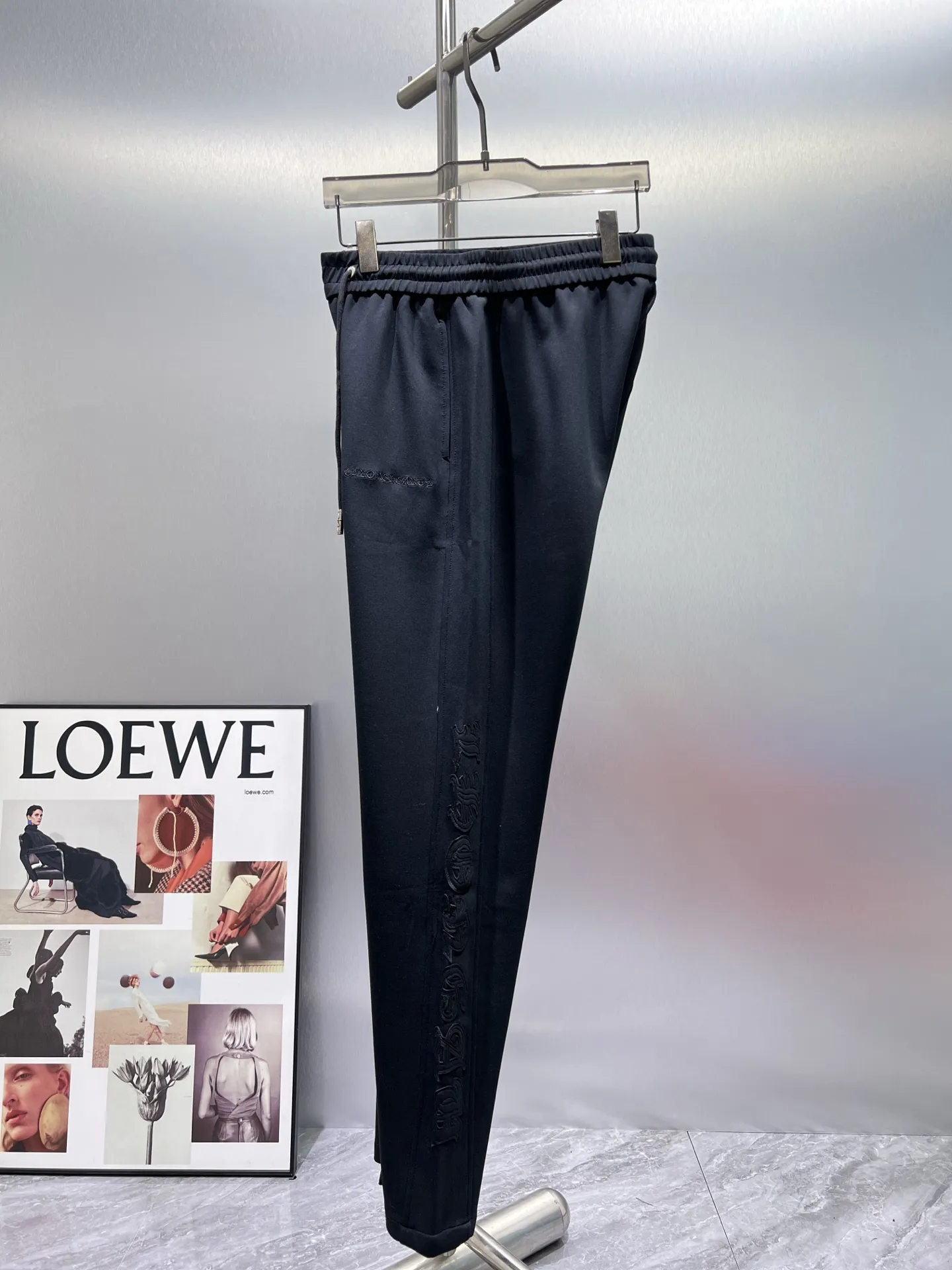 Logo-Appliqué Cotton-Blend Sweatpants D22512360 — view 3